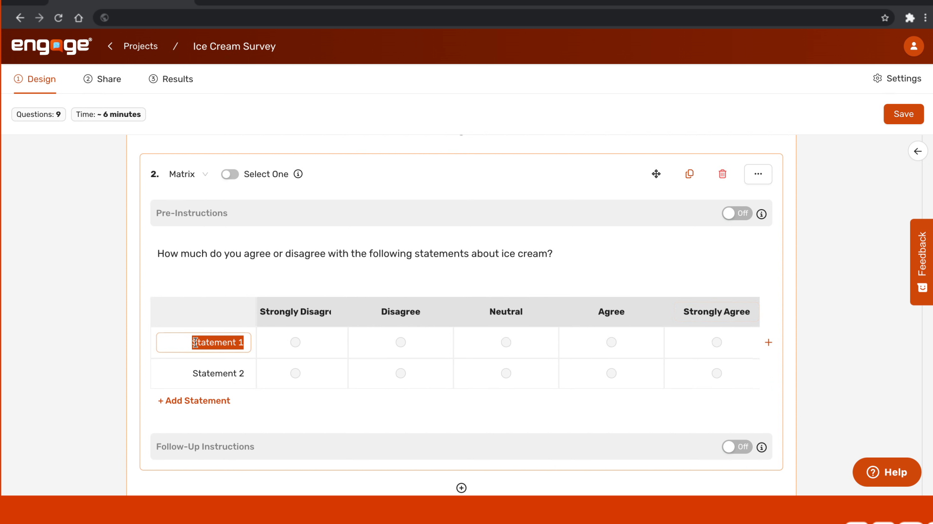 Statement examples