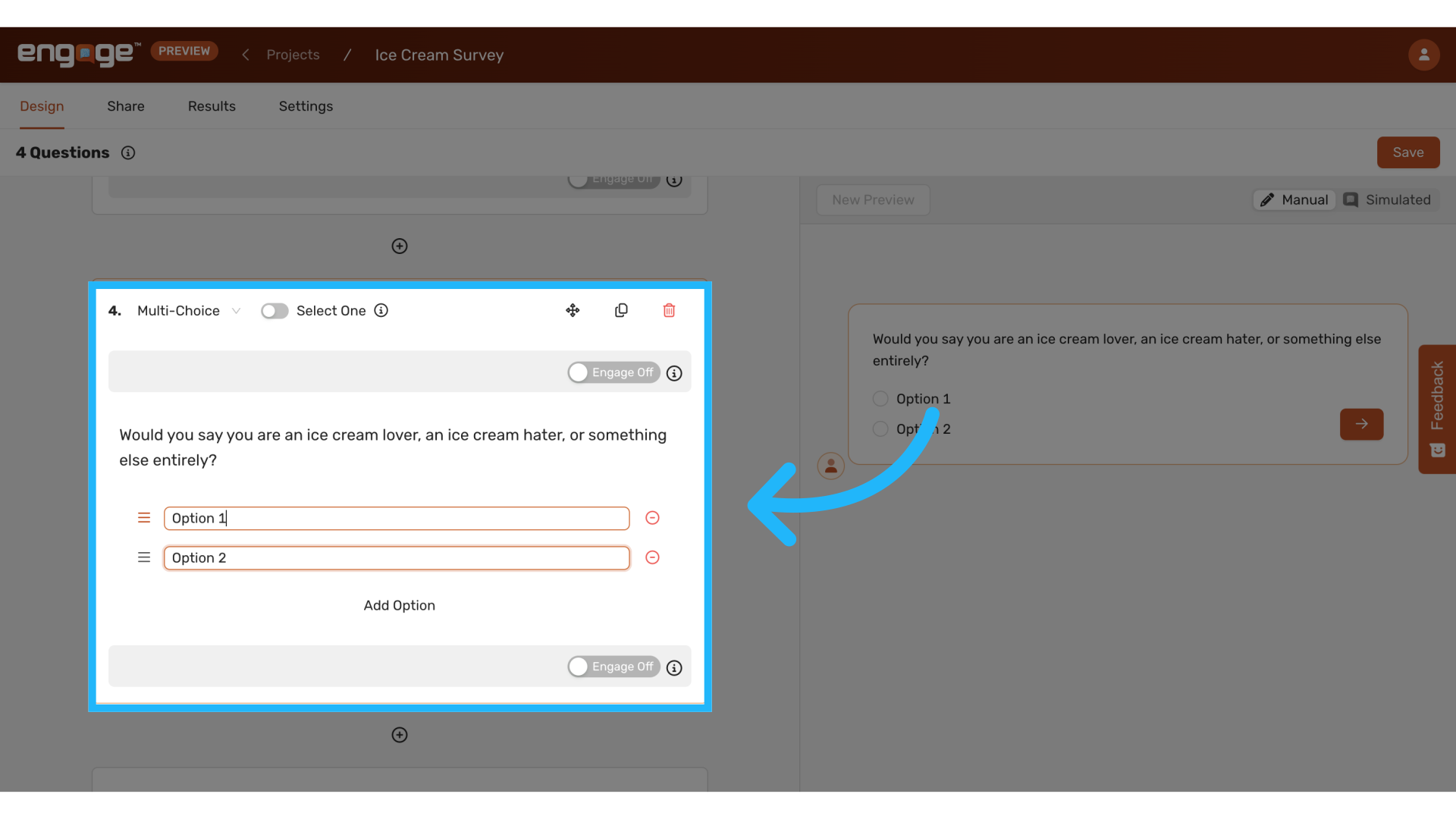 Enter the multiple choice question and response choices