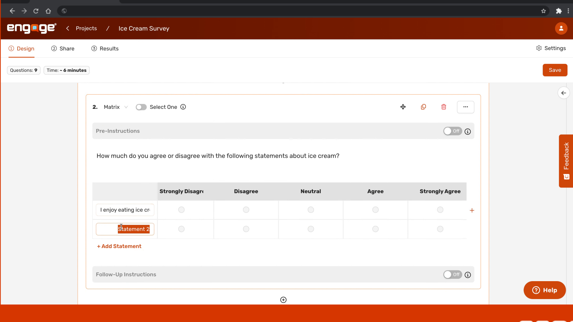 Statement examples
