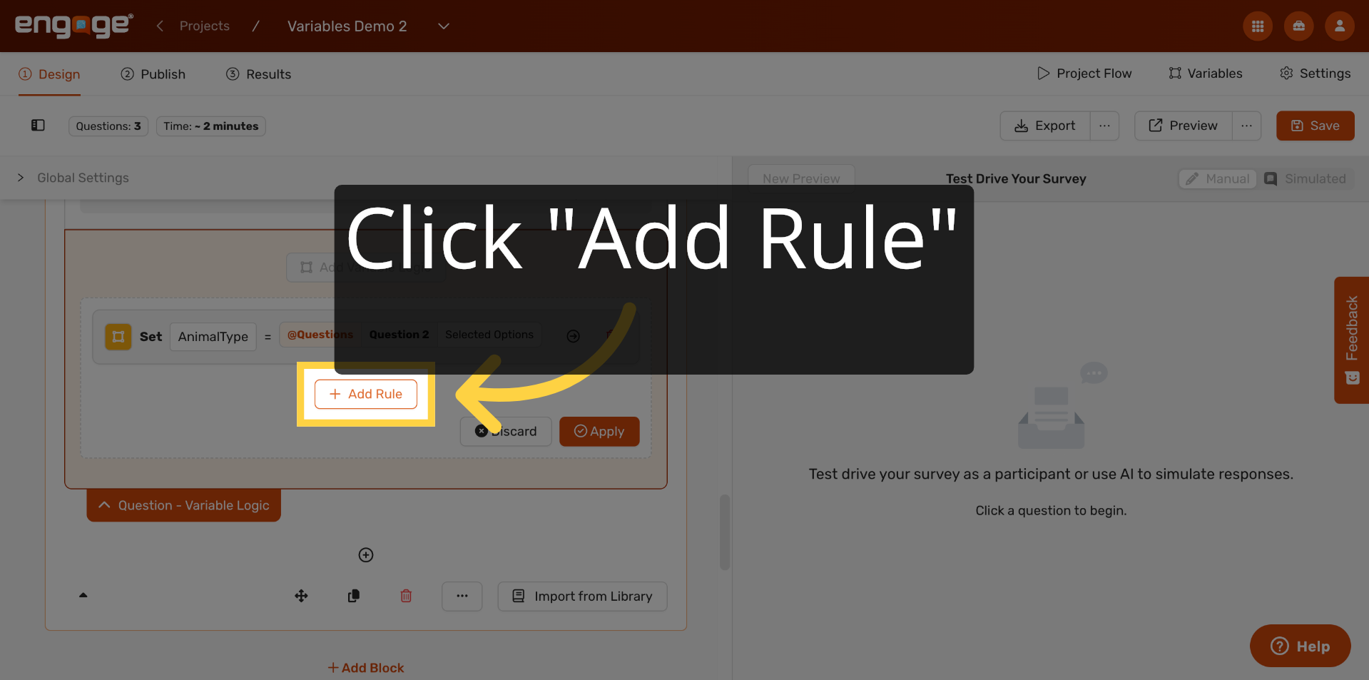 Add Rule For Variable