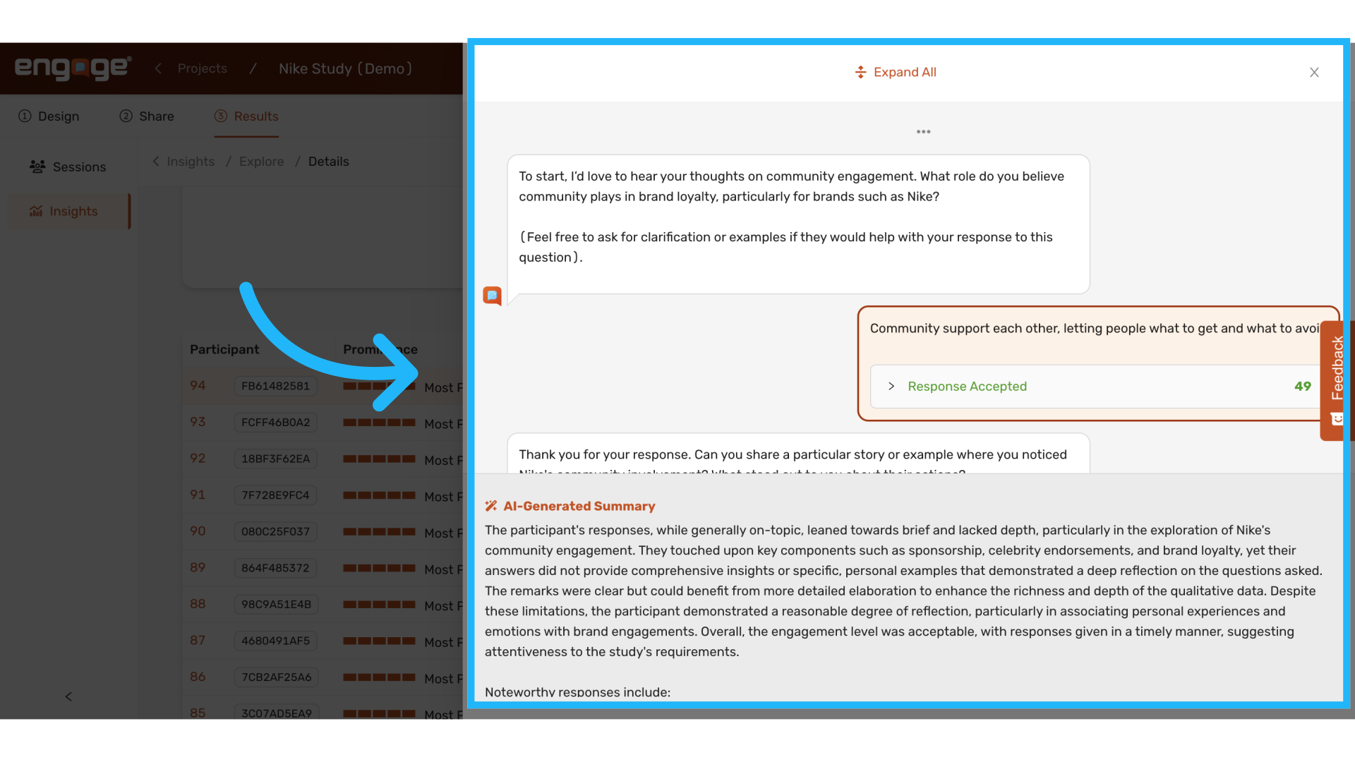 View Quotes and AI Generated Summary