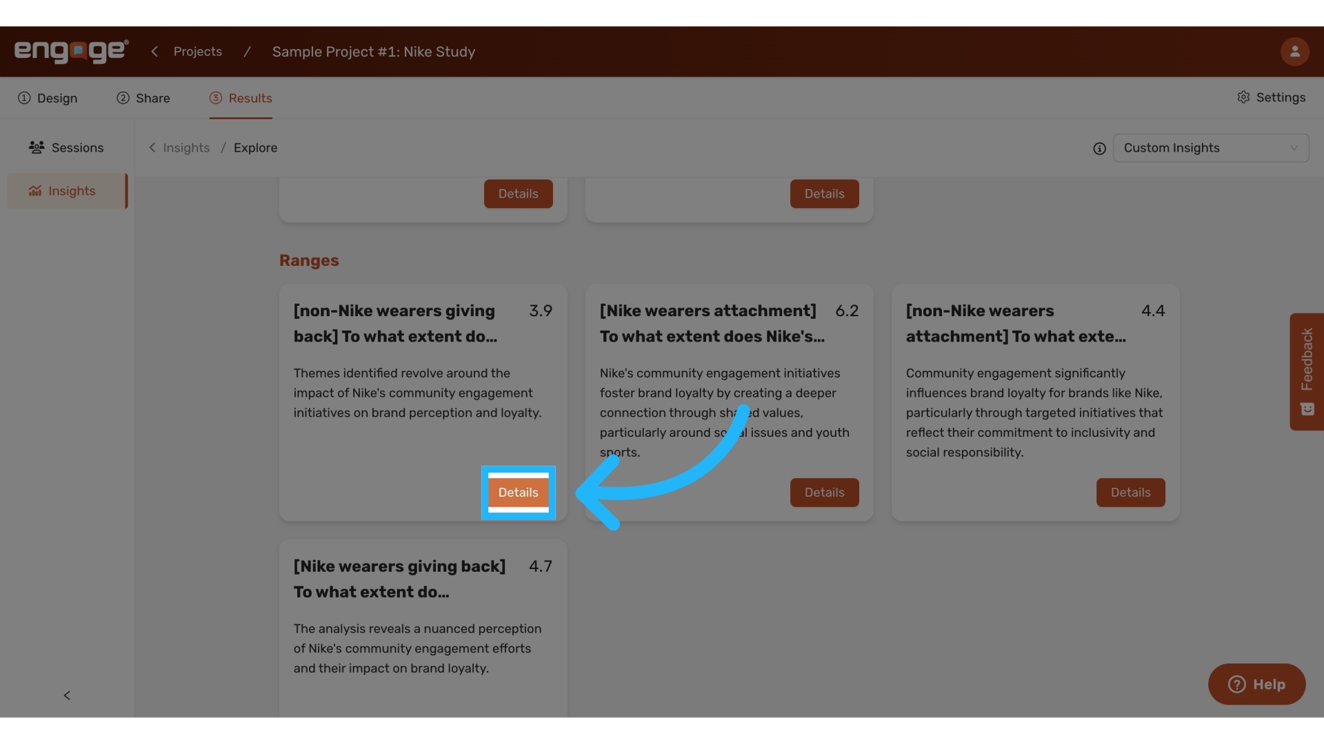 Explore Range Insights Details