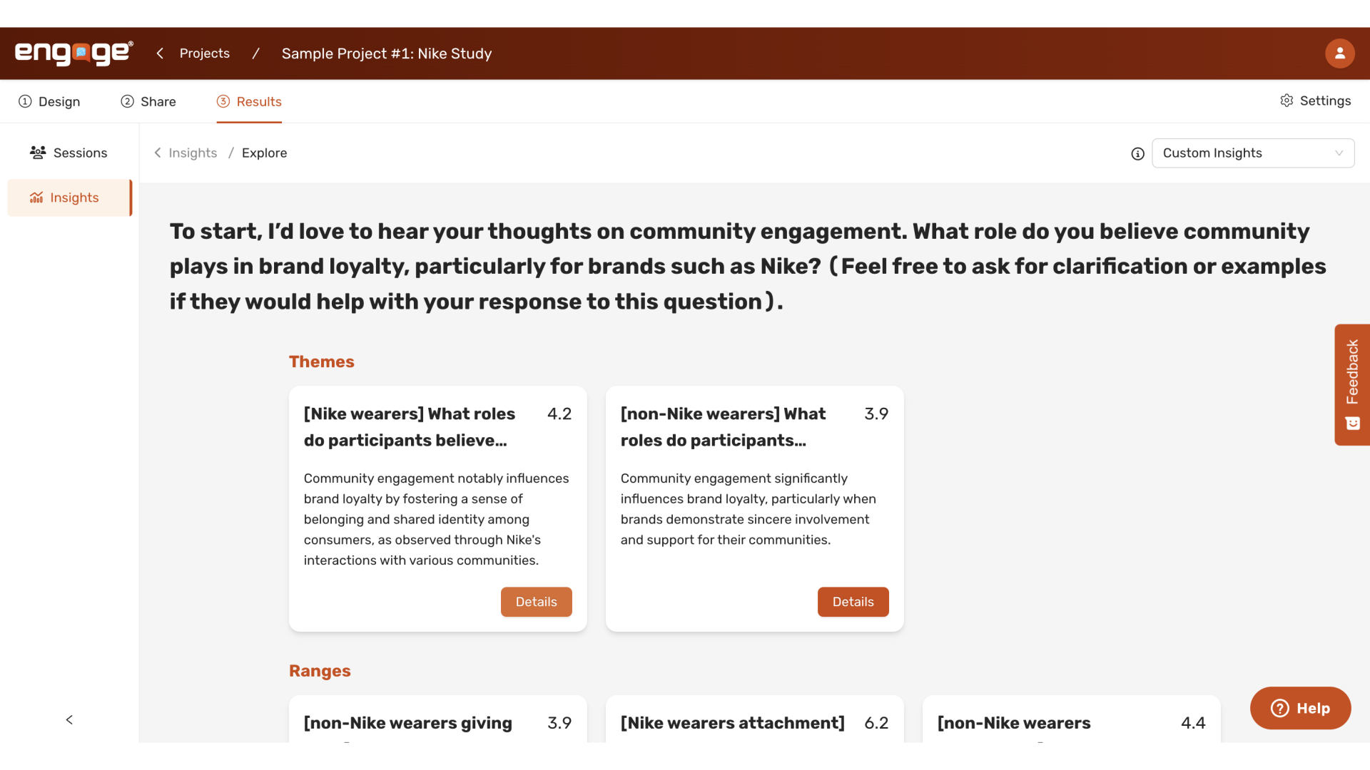 View Insights Page
