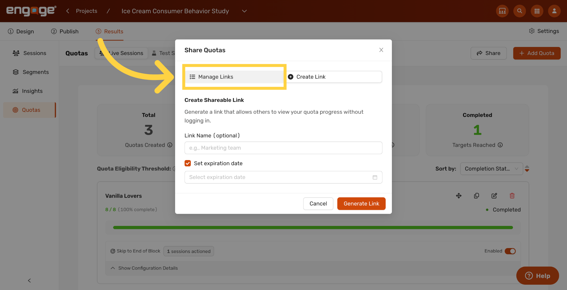 Open Manage Links
