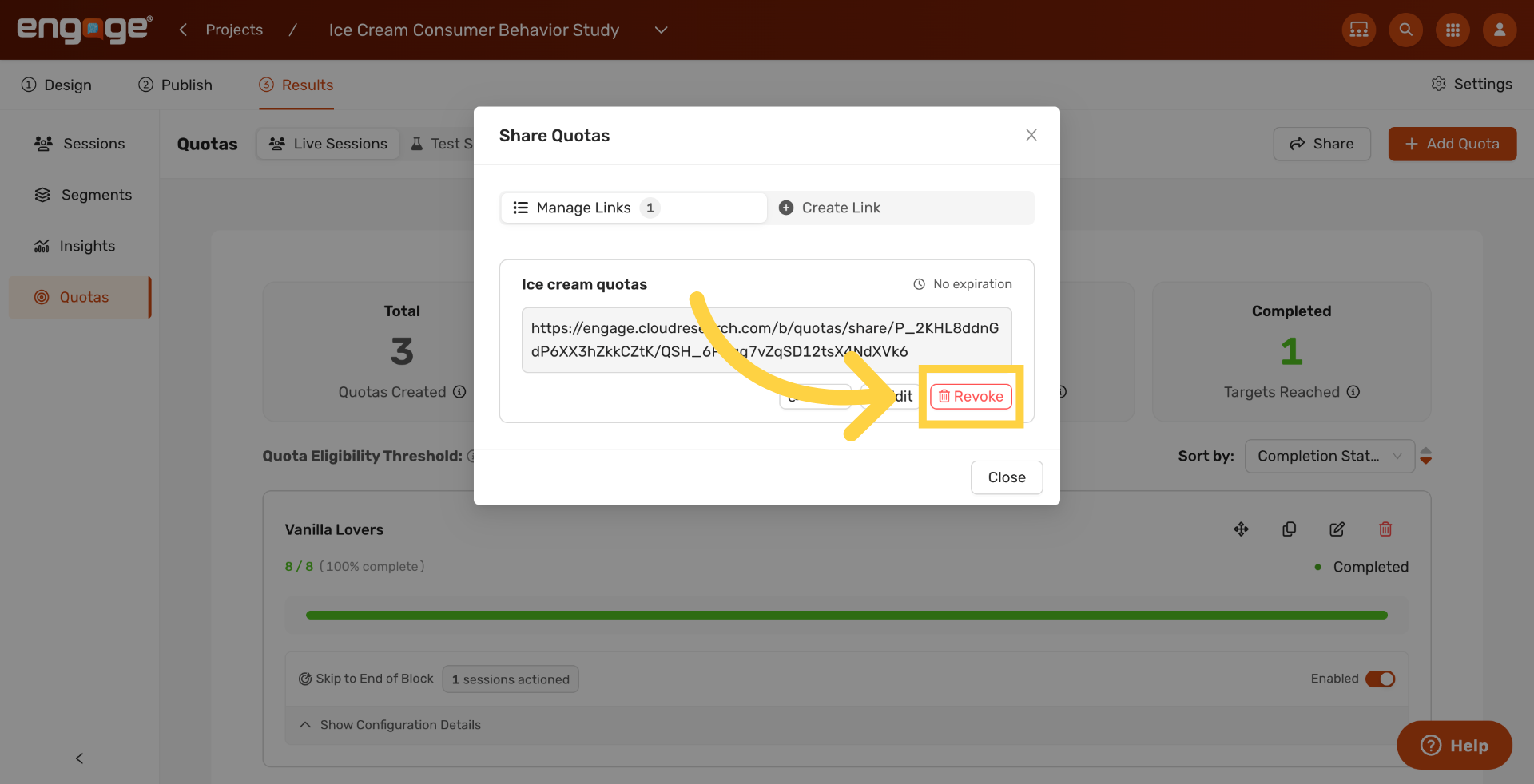 Revoke Shareable Link