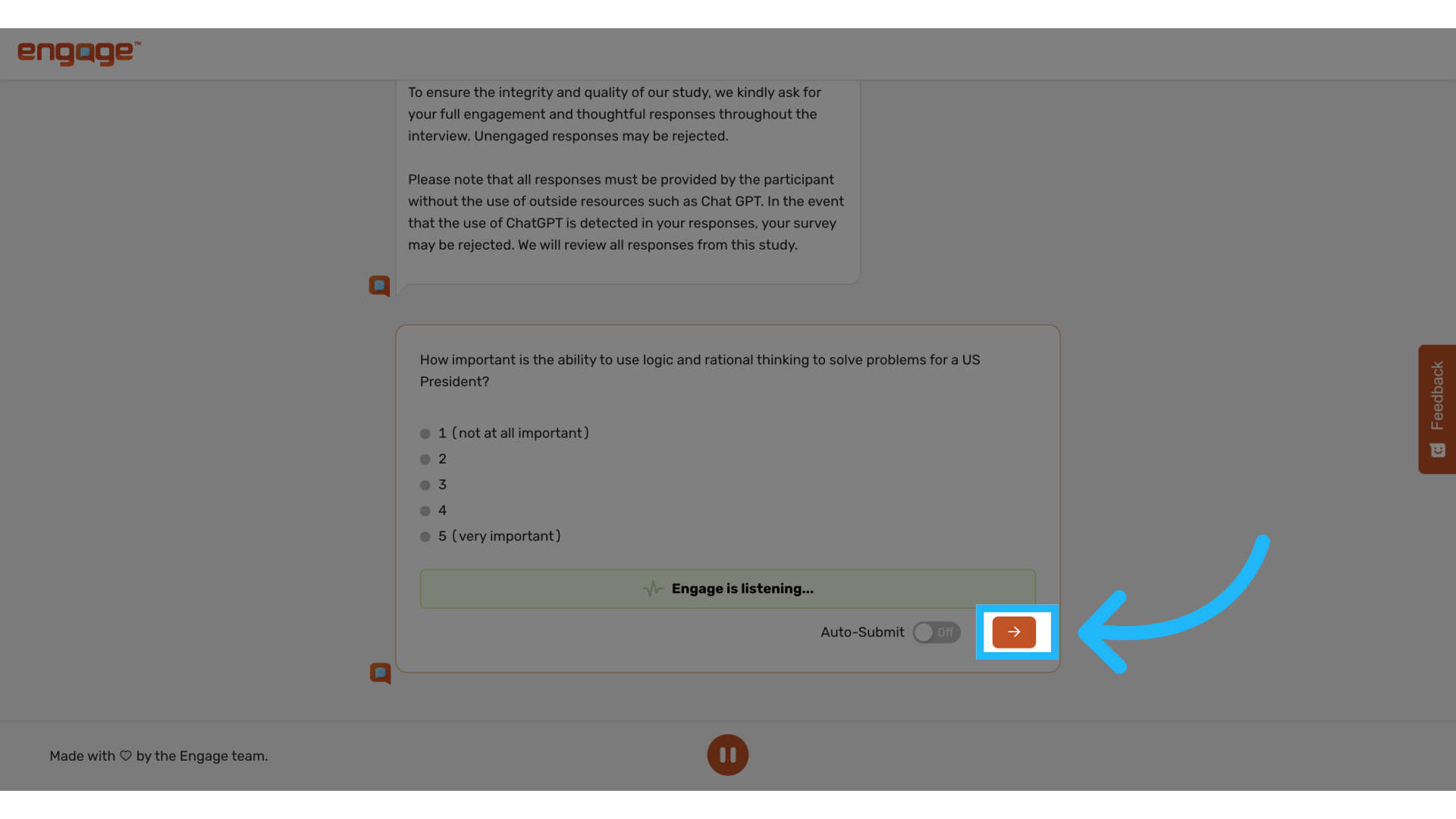 Manually Submit Speech Response