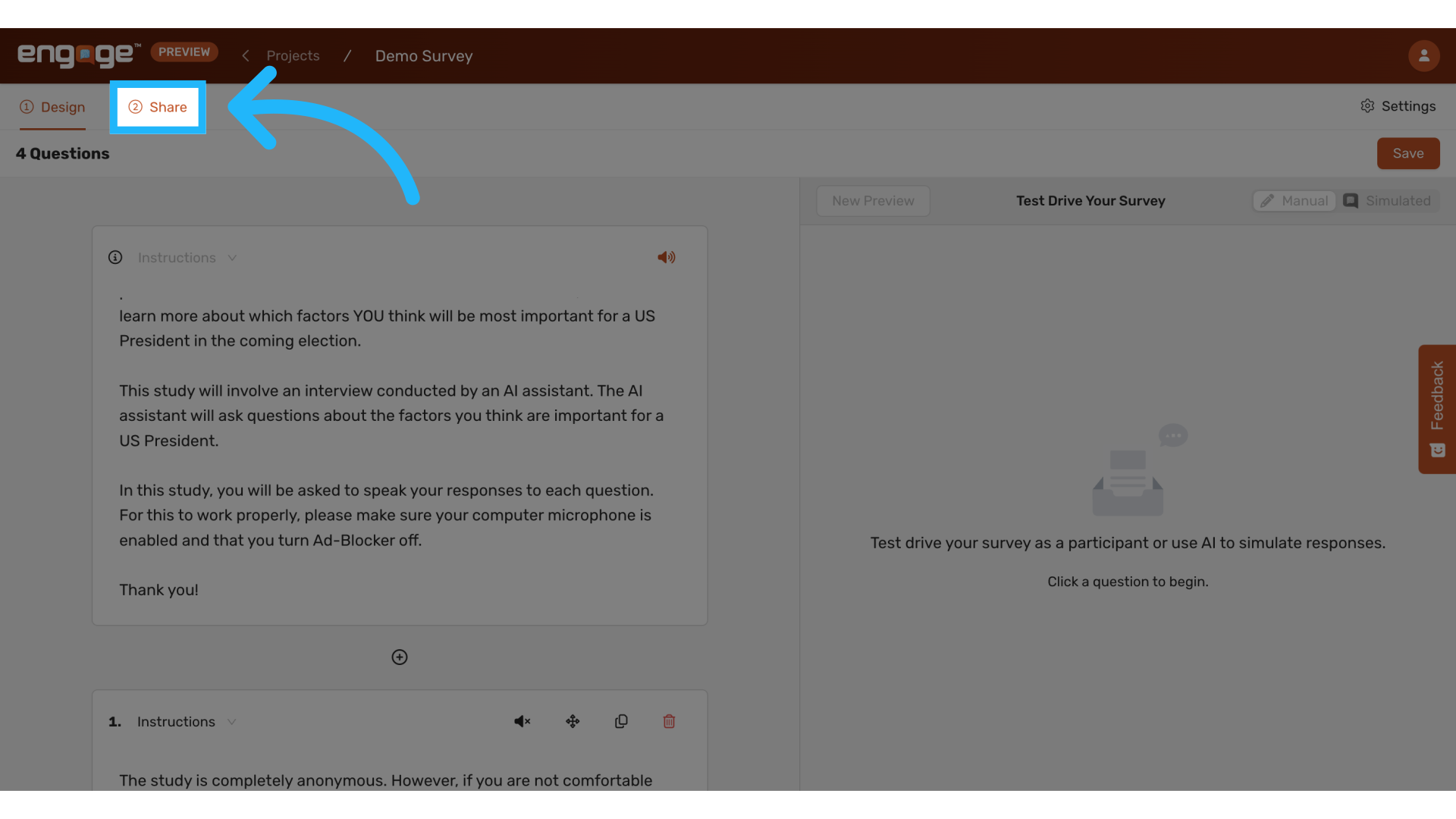 Preview Your Survey