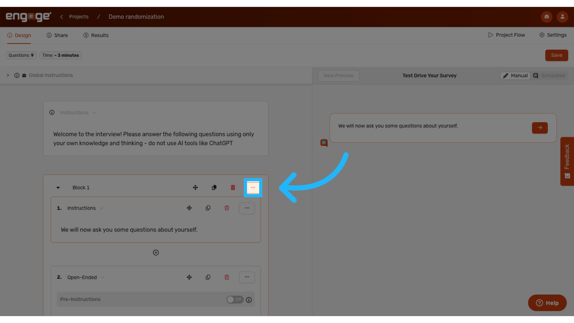 Add skip or display logic to blocks