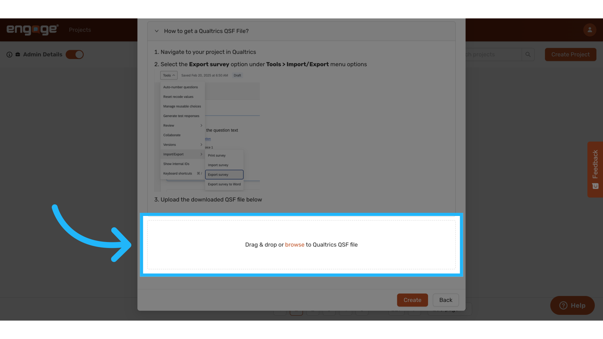 Upload Survey