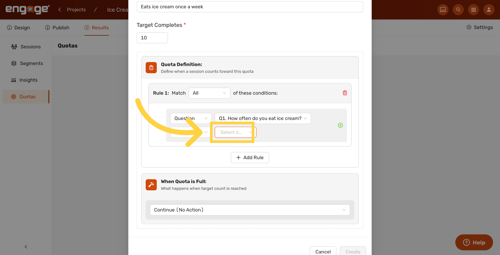 Open Option Selector