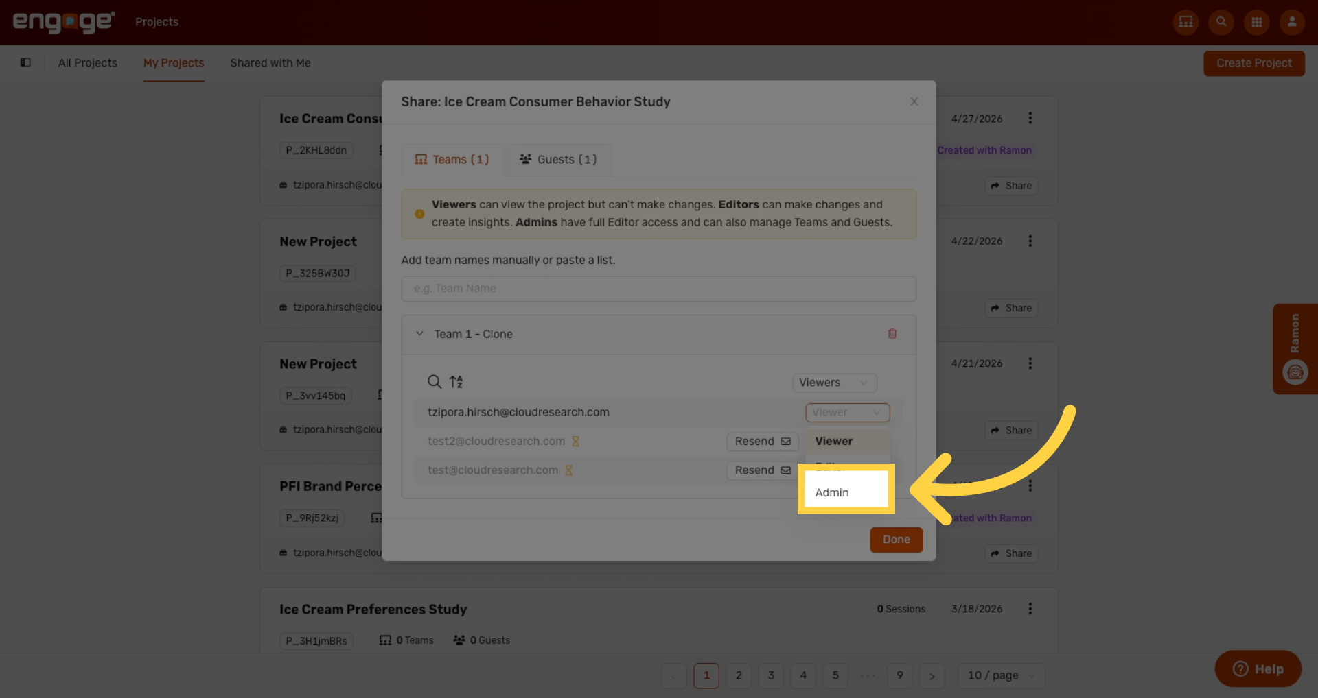 Admin Role Permissions