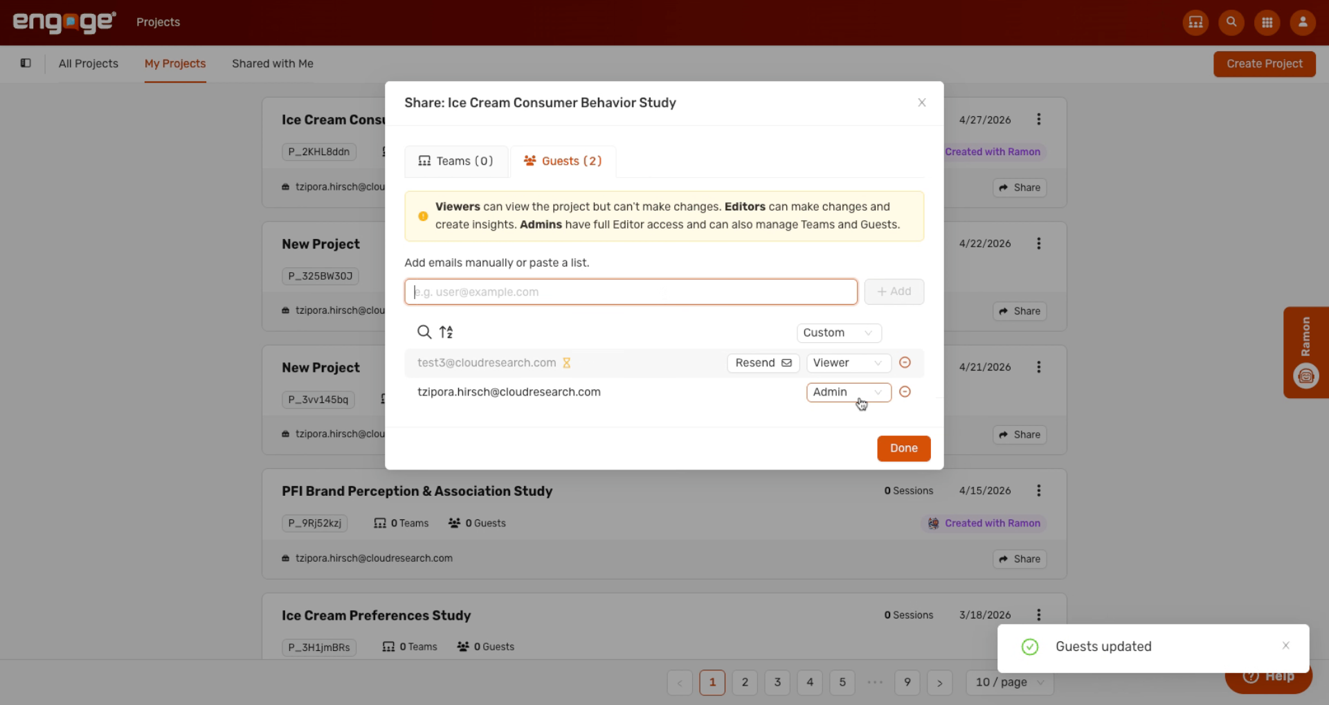 Manage Guest Permissions