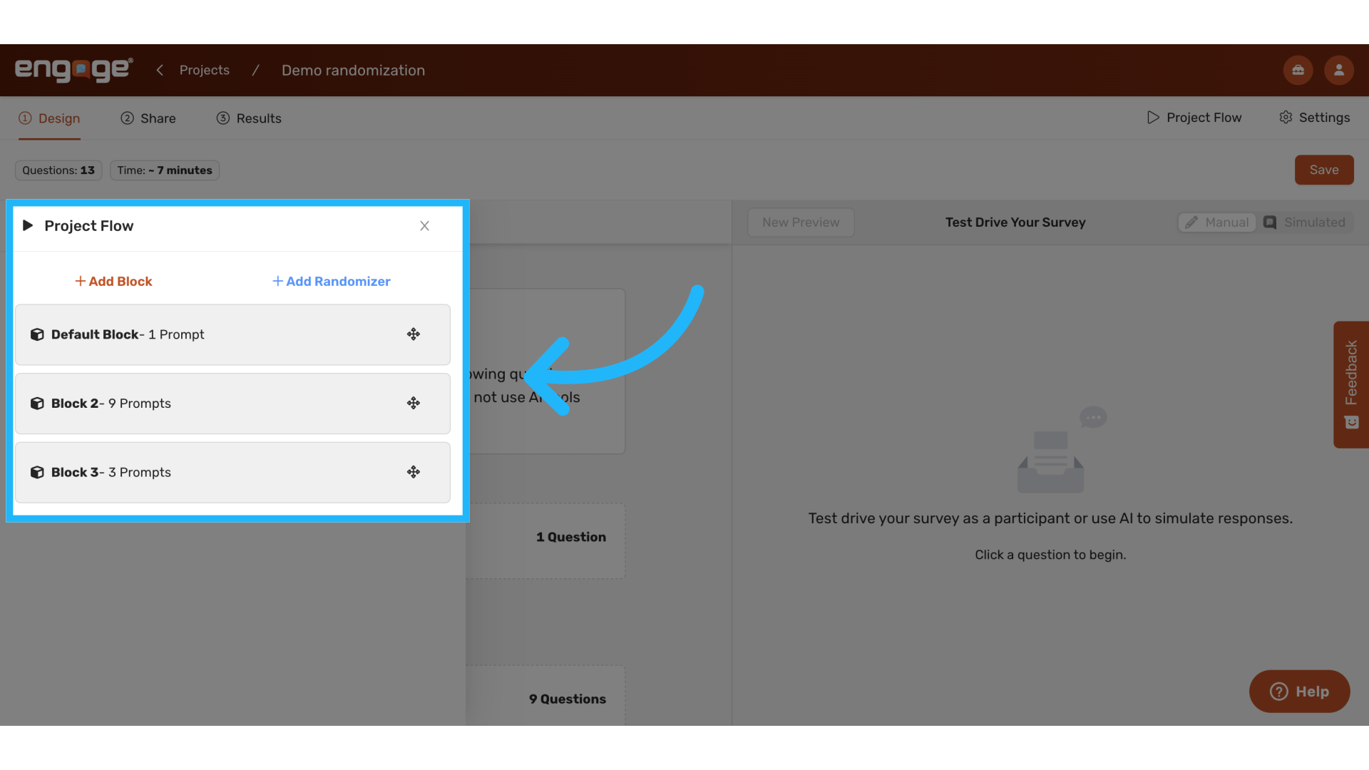 View Default Project Flow