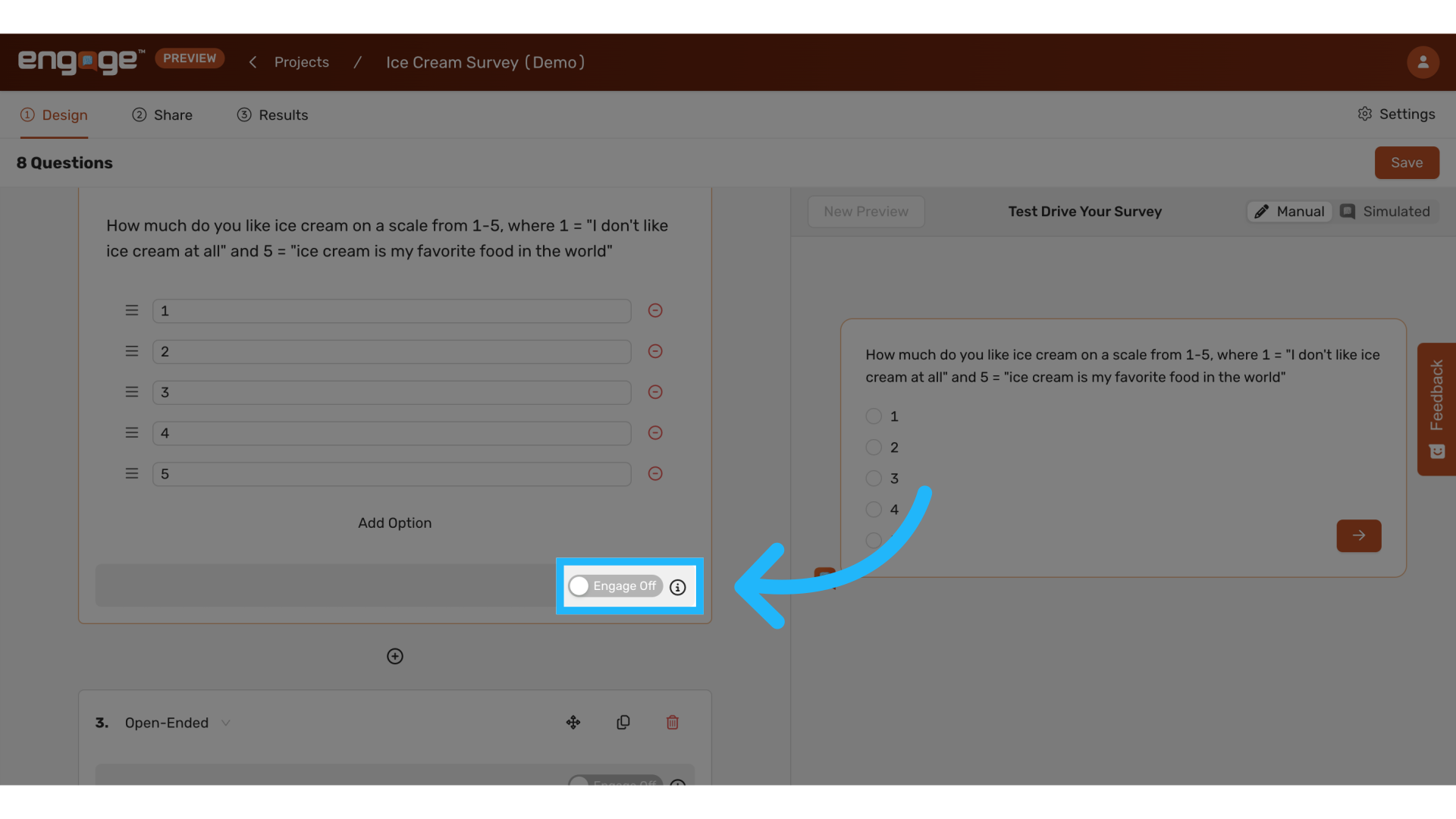 Toggle on follow up instructions