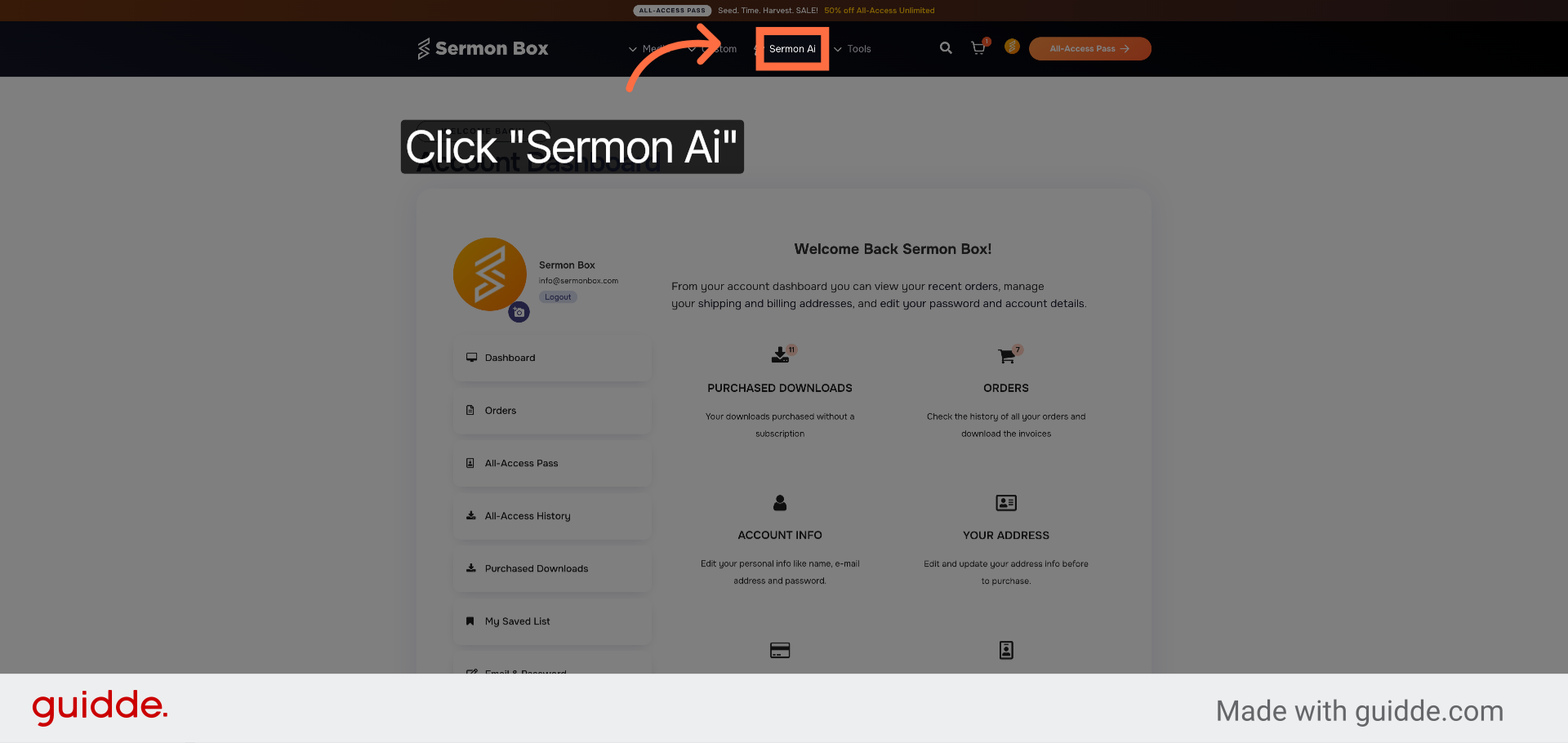 Access Sermon Ai Feature