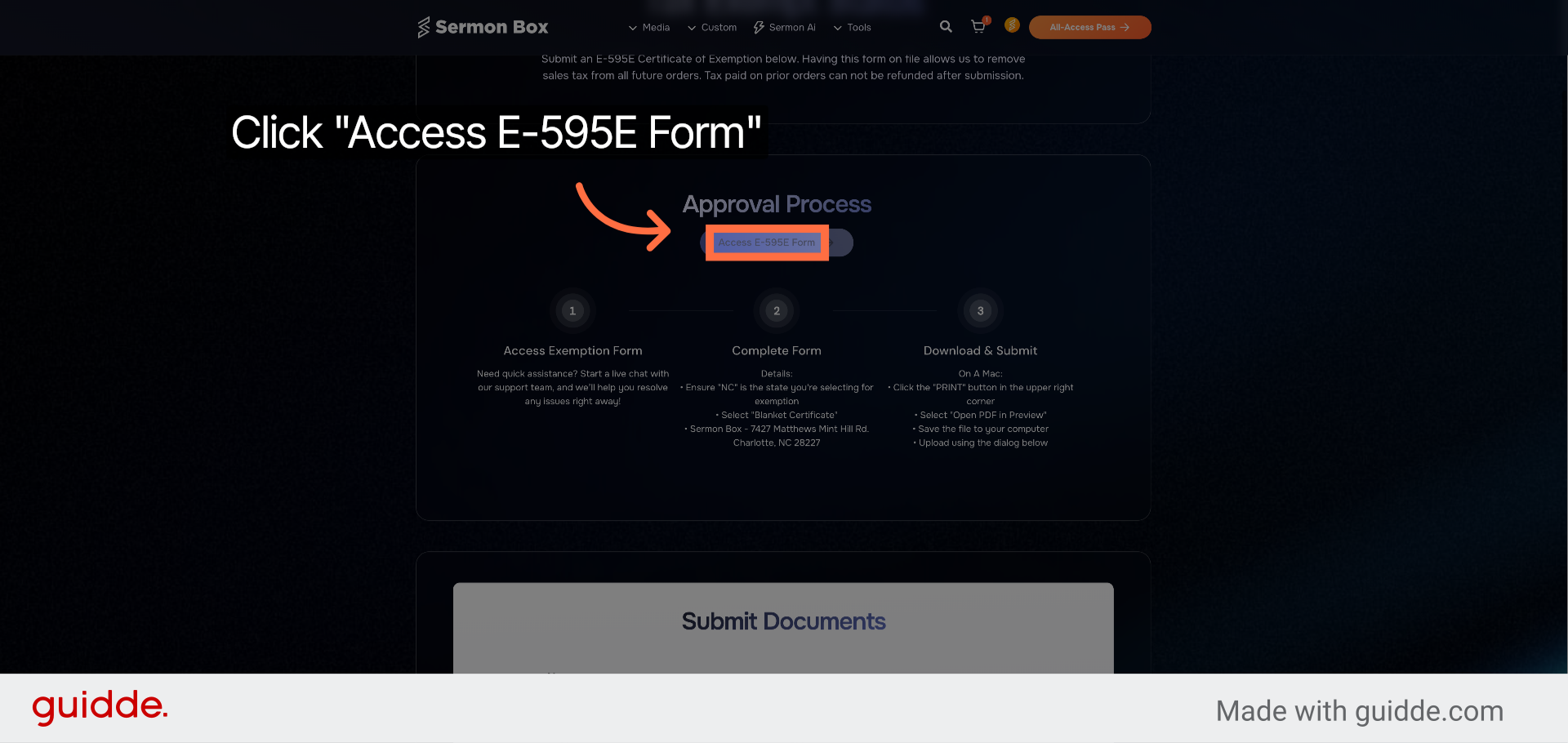 Access E-595E Form