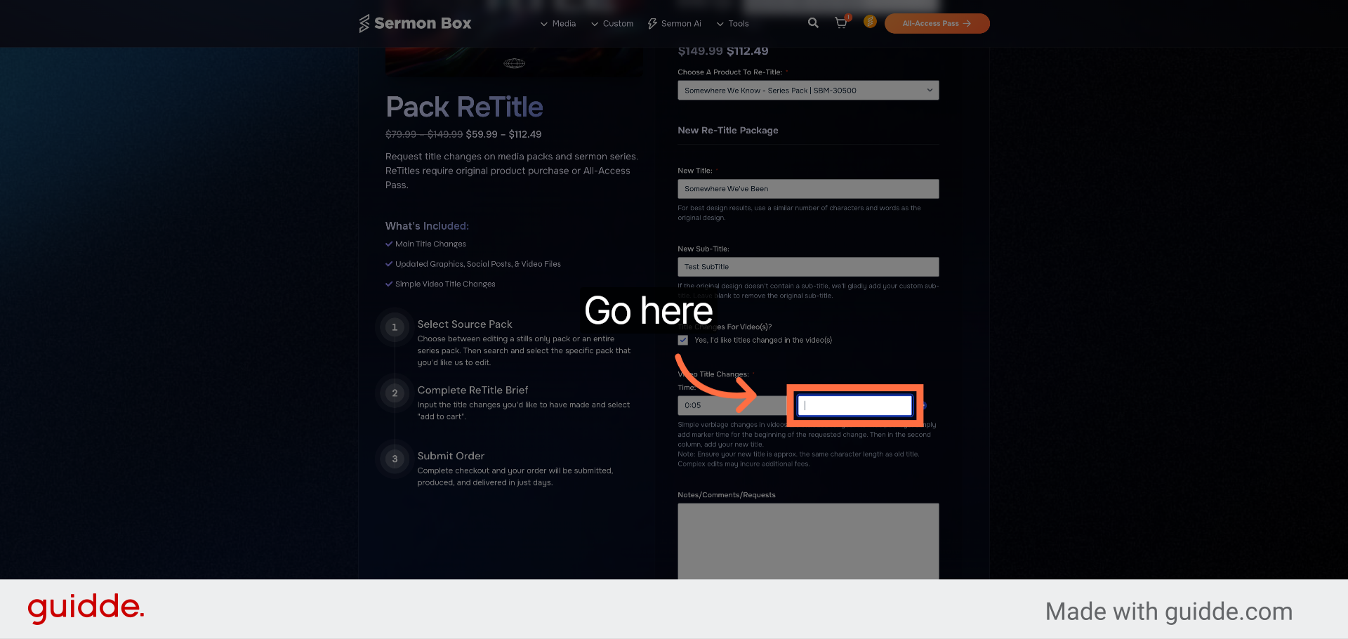 Enter New Video Titles