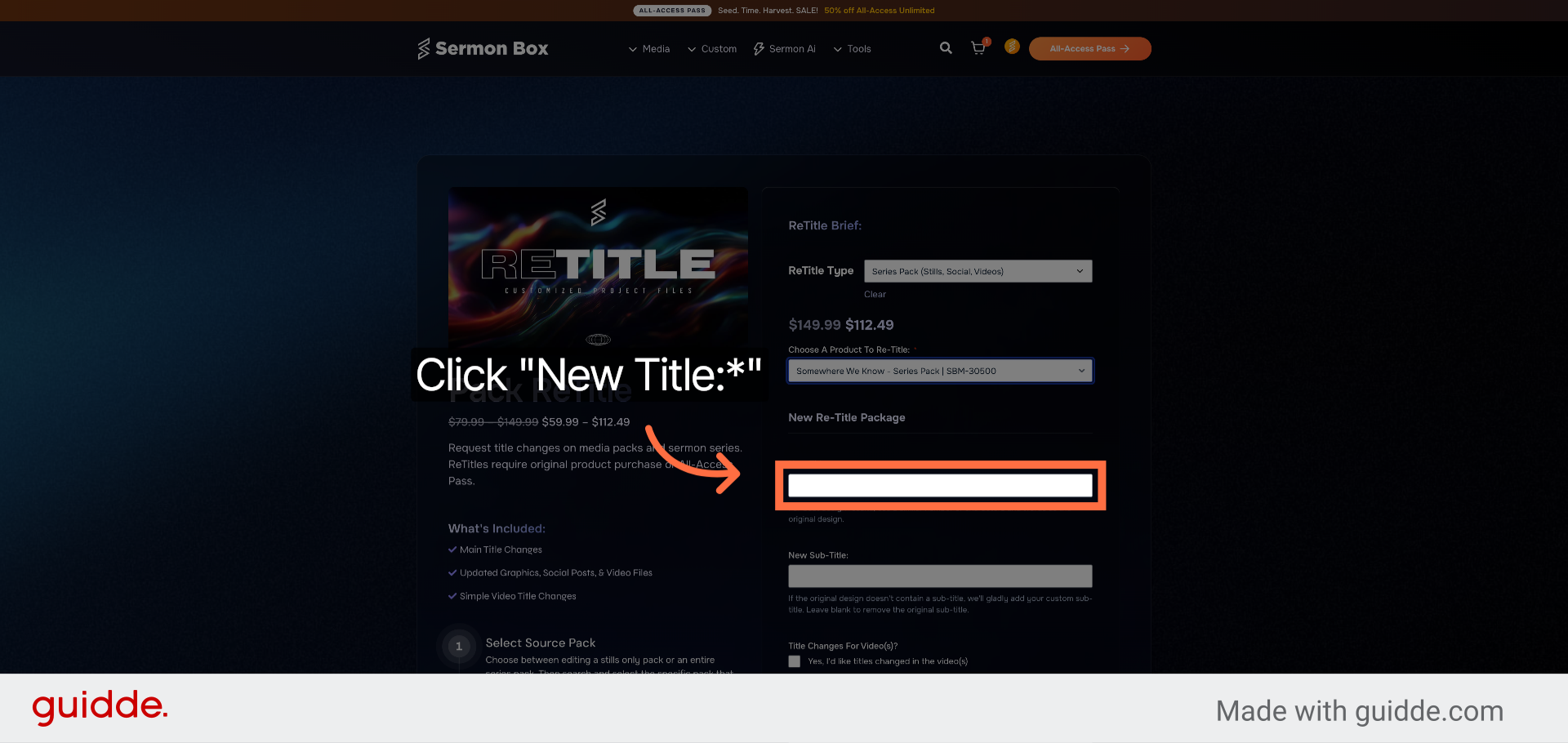 Choose your New Title