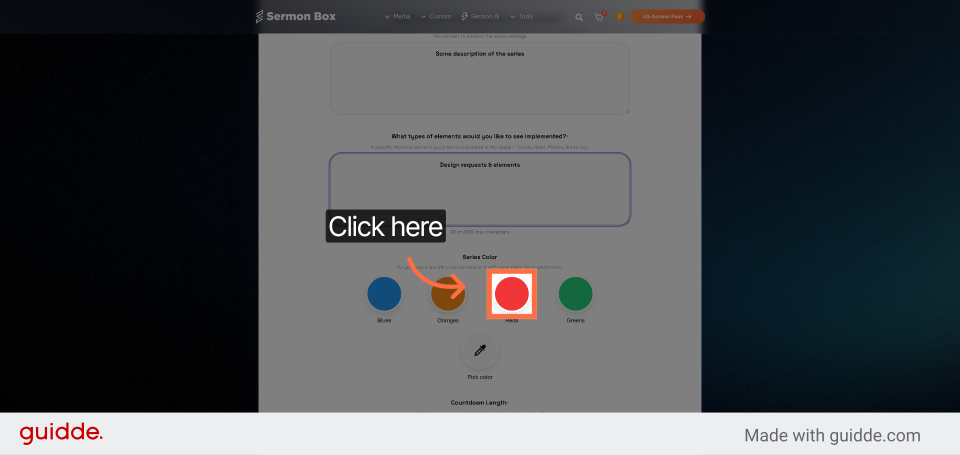 Choose a Series Color