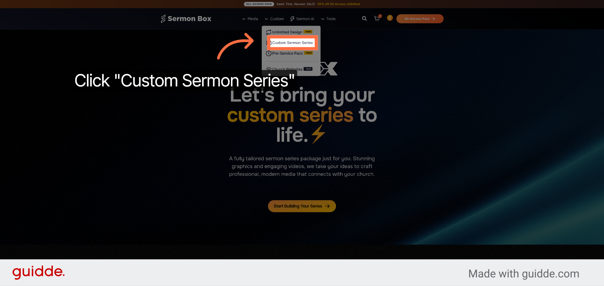 Select Custom Sermon Series