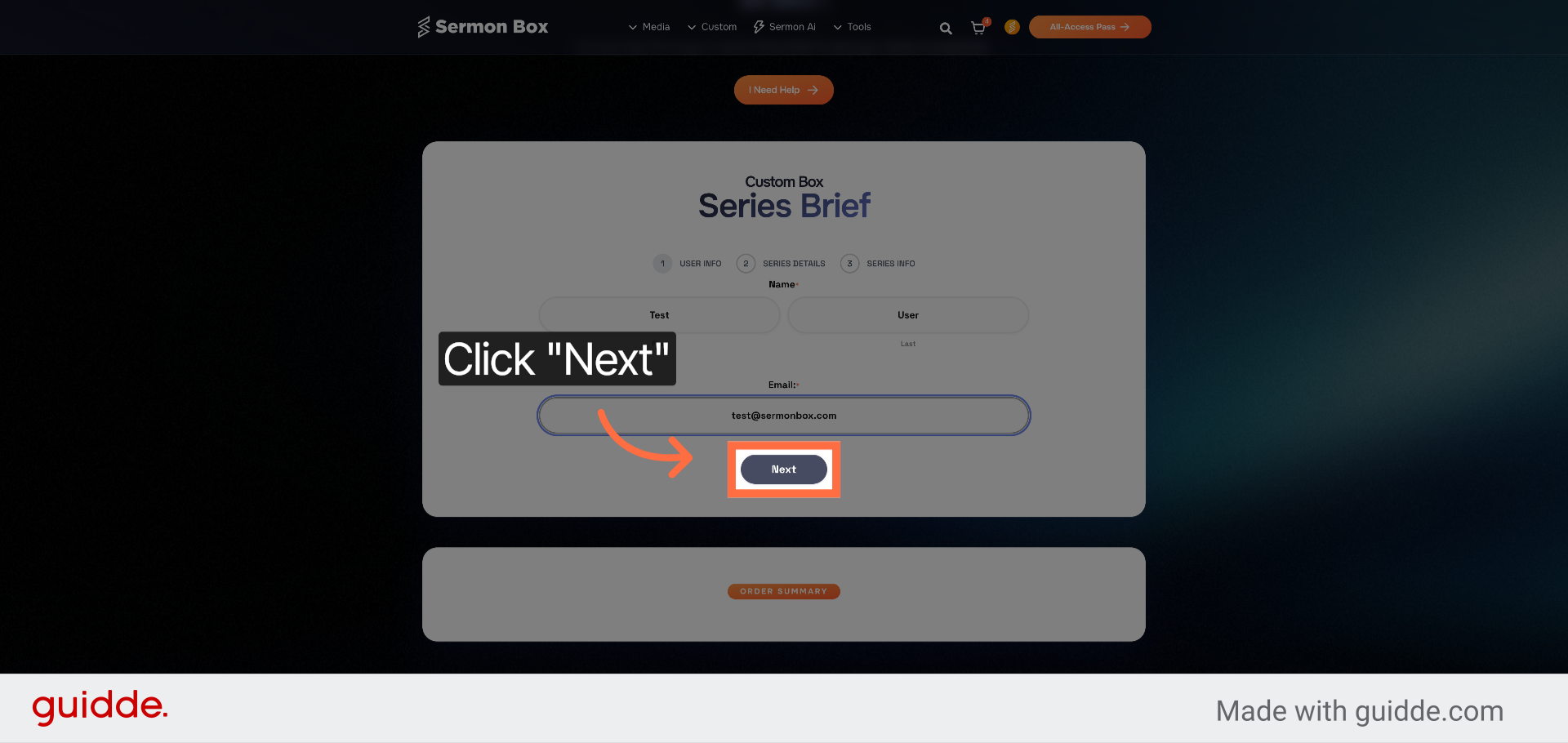 Proceed to Next Step
