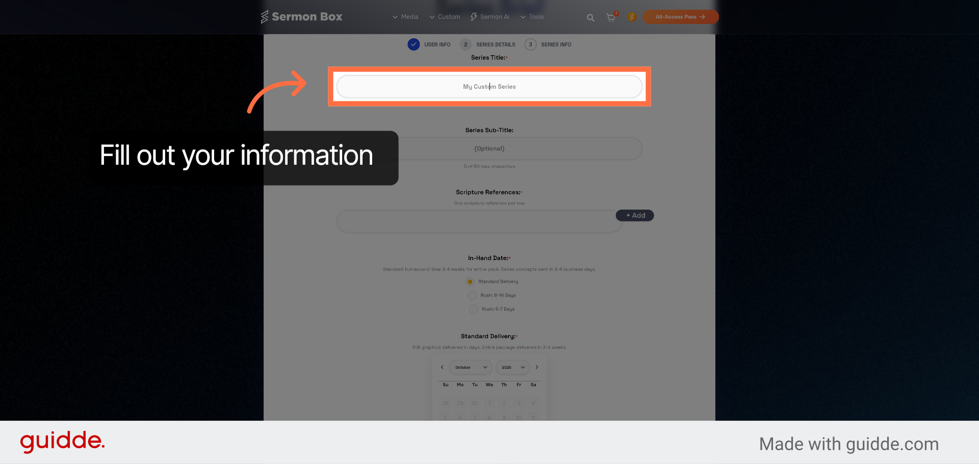 Select Series Title Field