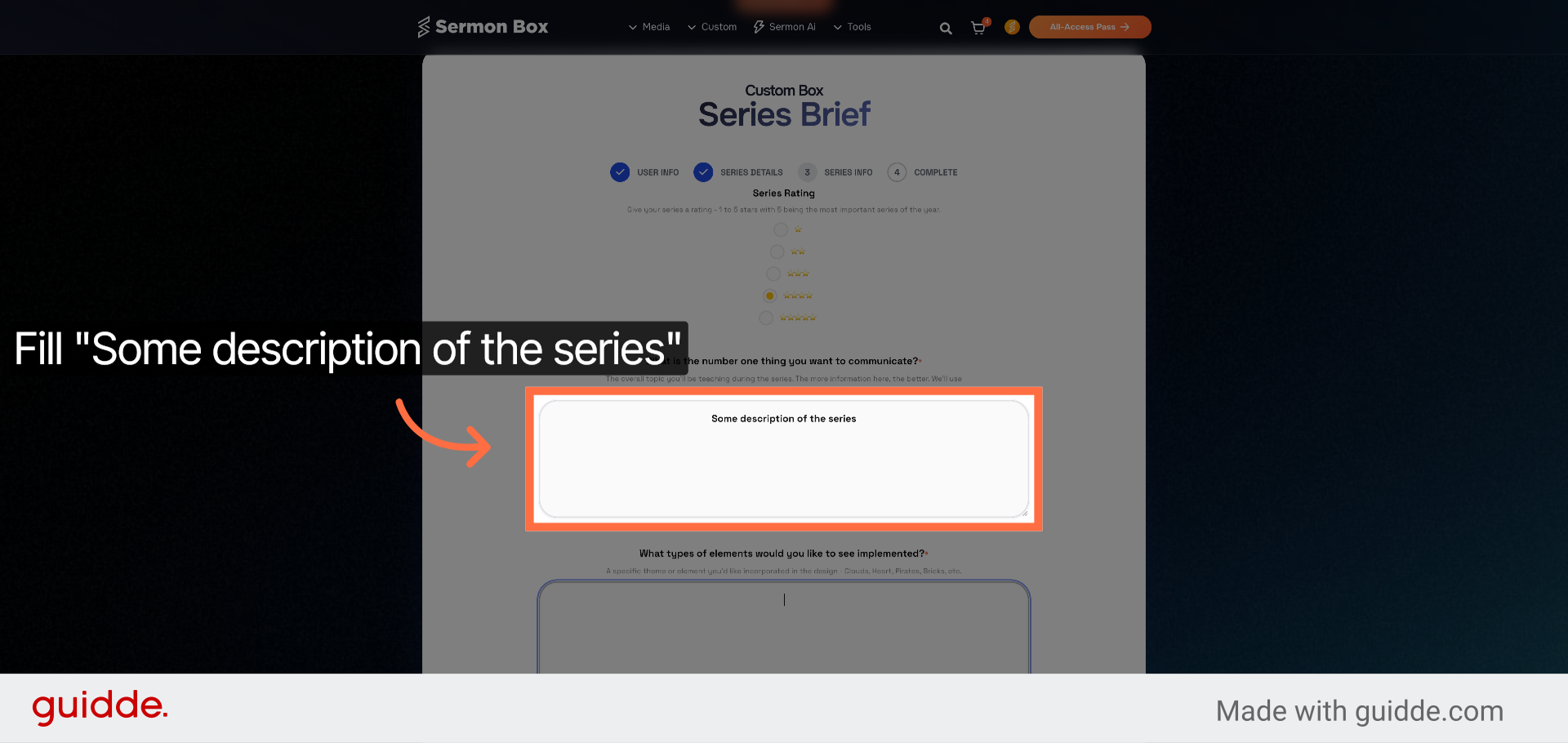 Enter Series Description