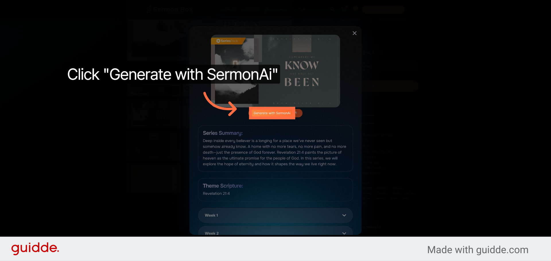 Generate Custom Notes with SermonAi