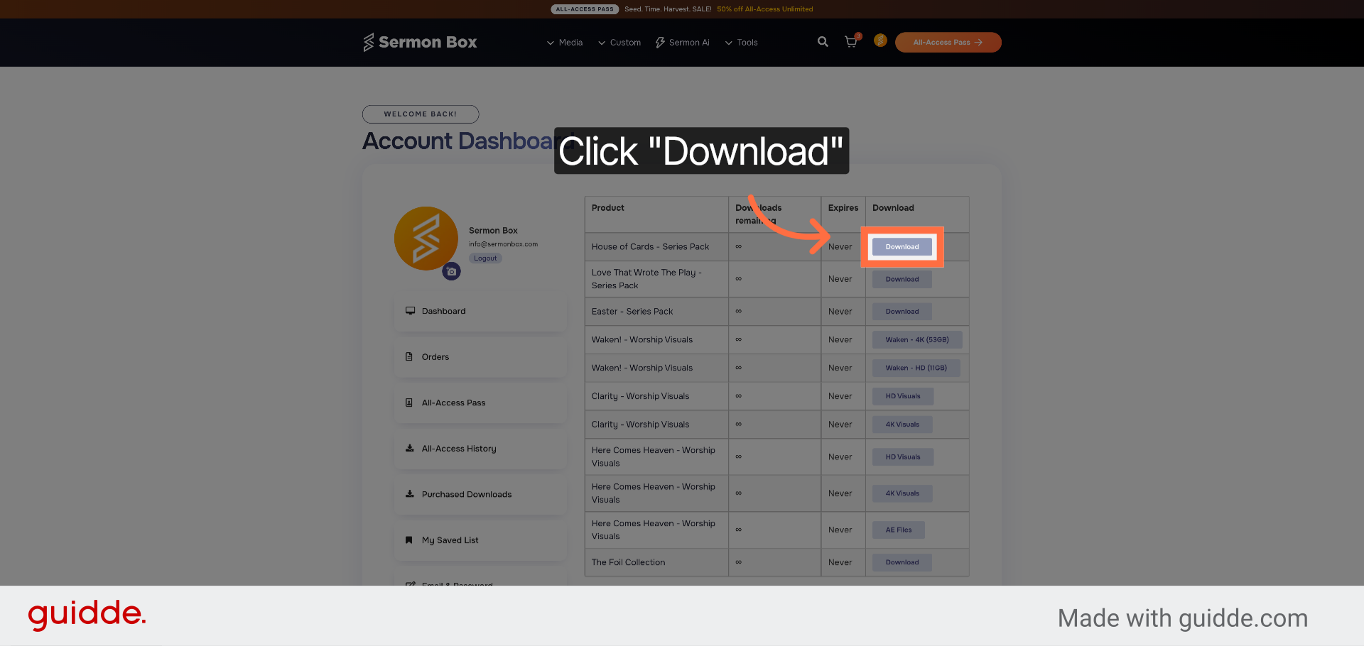 Download Purchased Files