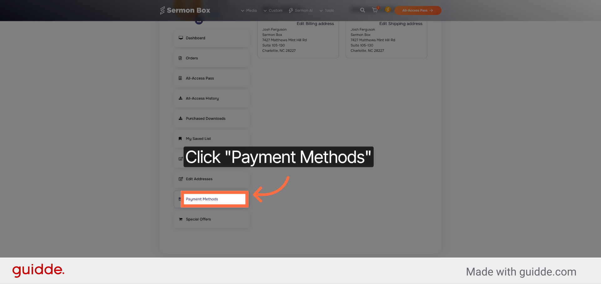 Update Payment Methods