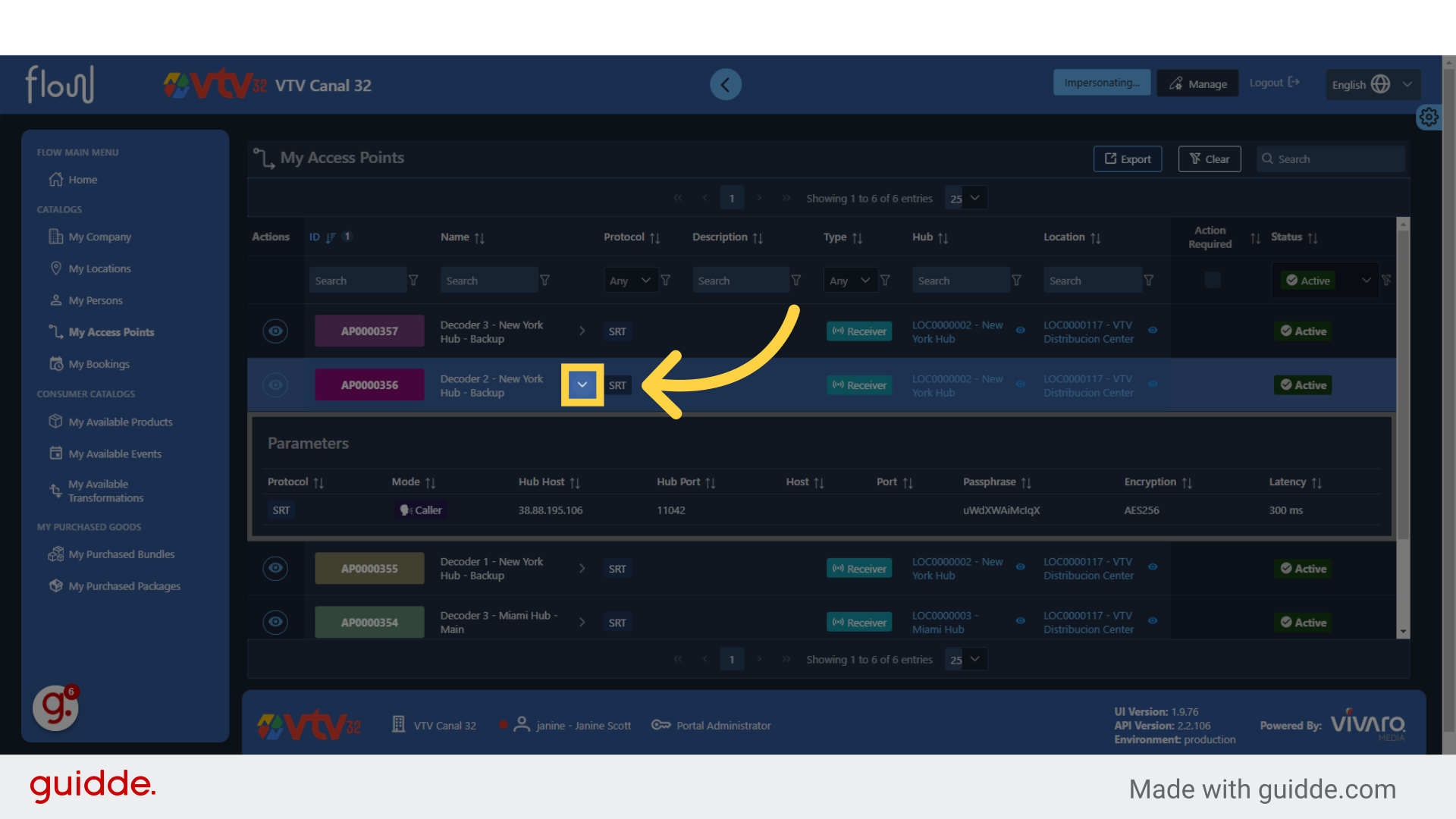 Click to Expand Every Access Point