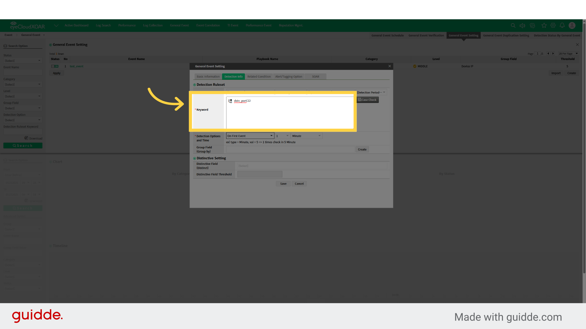 Detect the event upon the first occurrence. 

Detect the event if it occurs after the reference time has passed since the last rule detection. 

Ignore the event if the same rule is detected within the reference time.