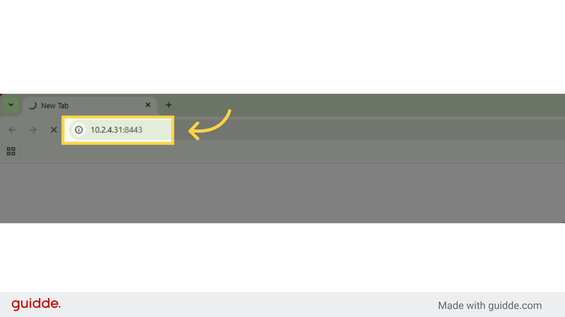 During the solution installation, enter the local IP address for web access. ex) https://10.2.4.31:8443