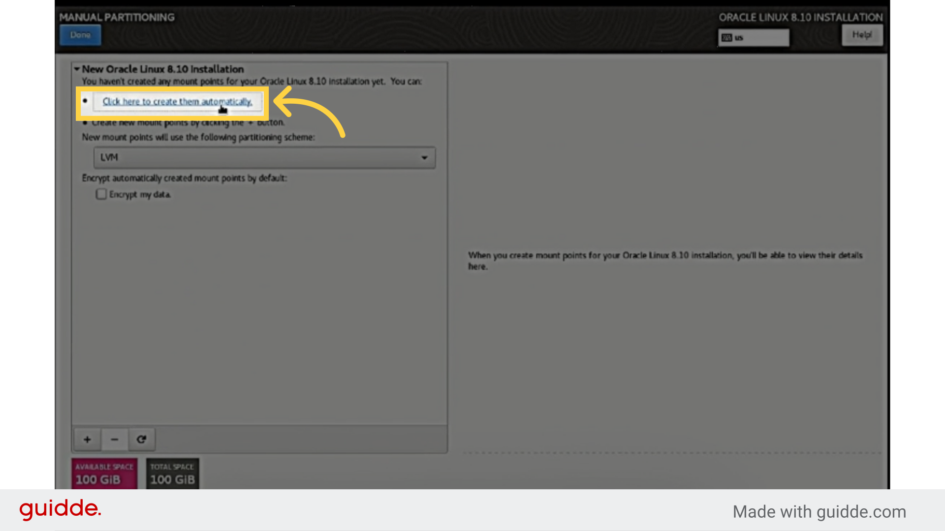 Click 'Click here to create them automatically