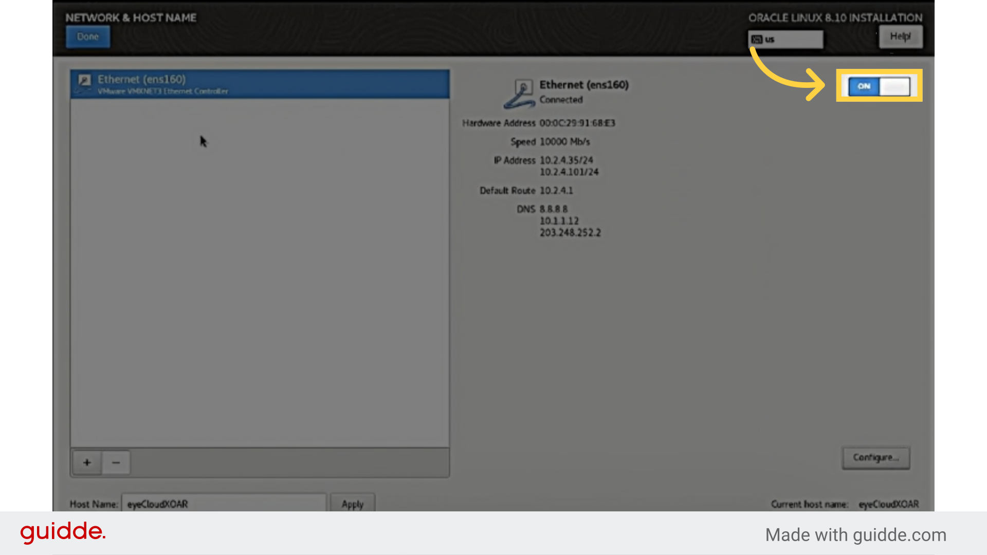 Then, turn it on and check the connection.

If connected, click Done