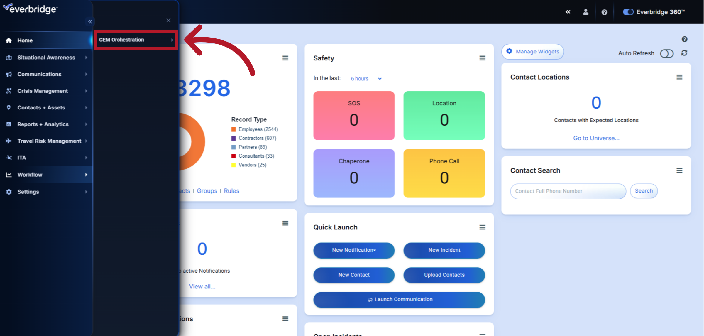 Select CEM Orchestration