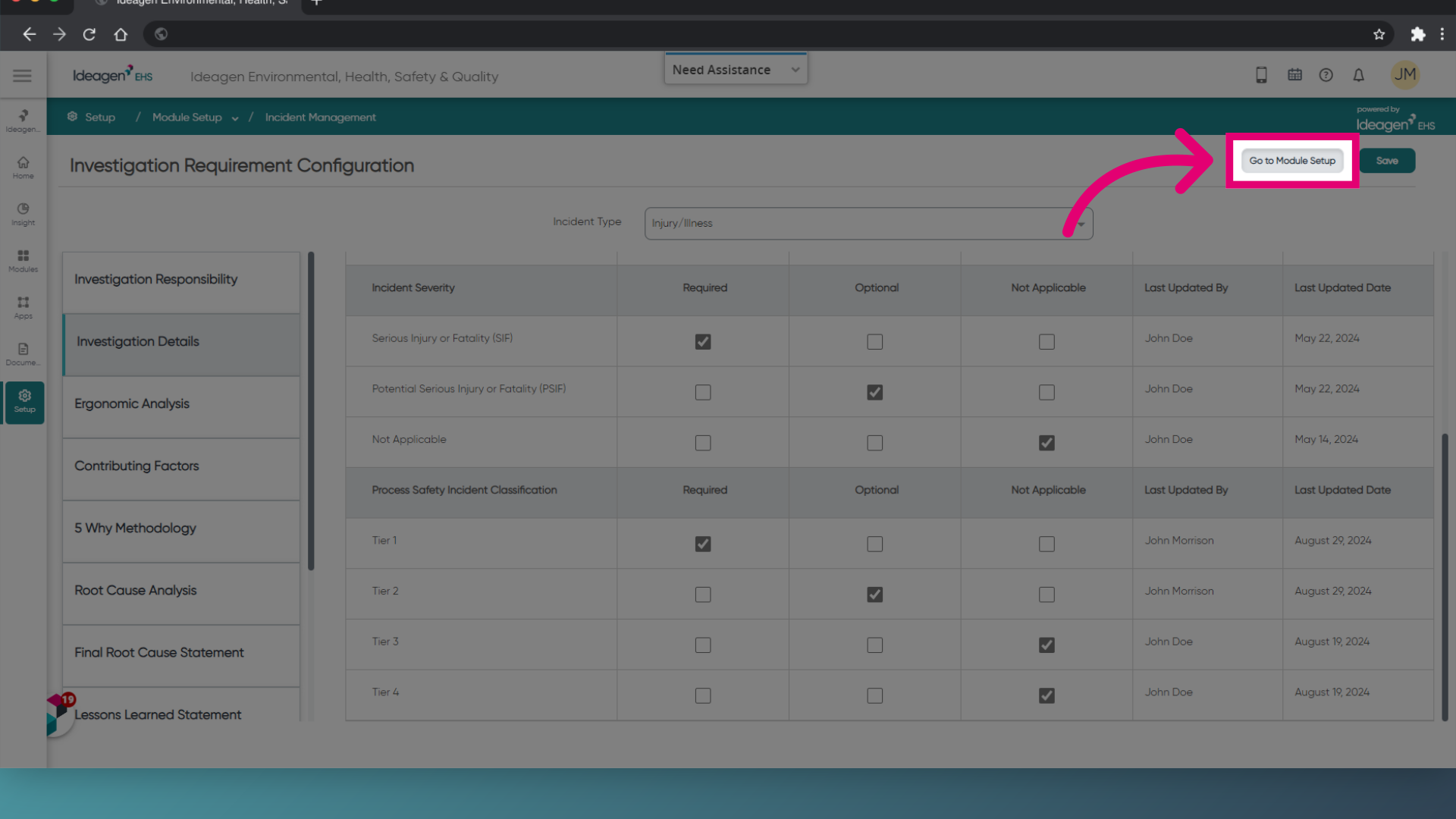 Click 'Go to Module Setup'
