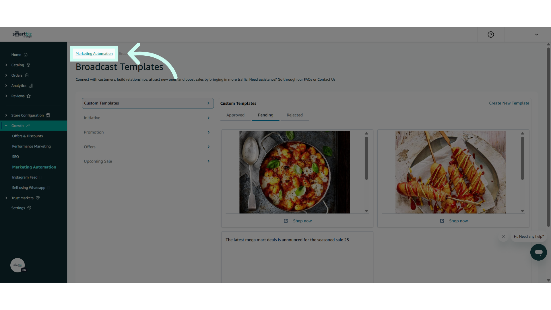 Click 'Marketing Automation'