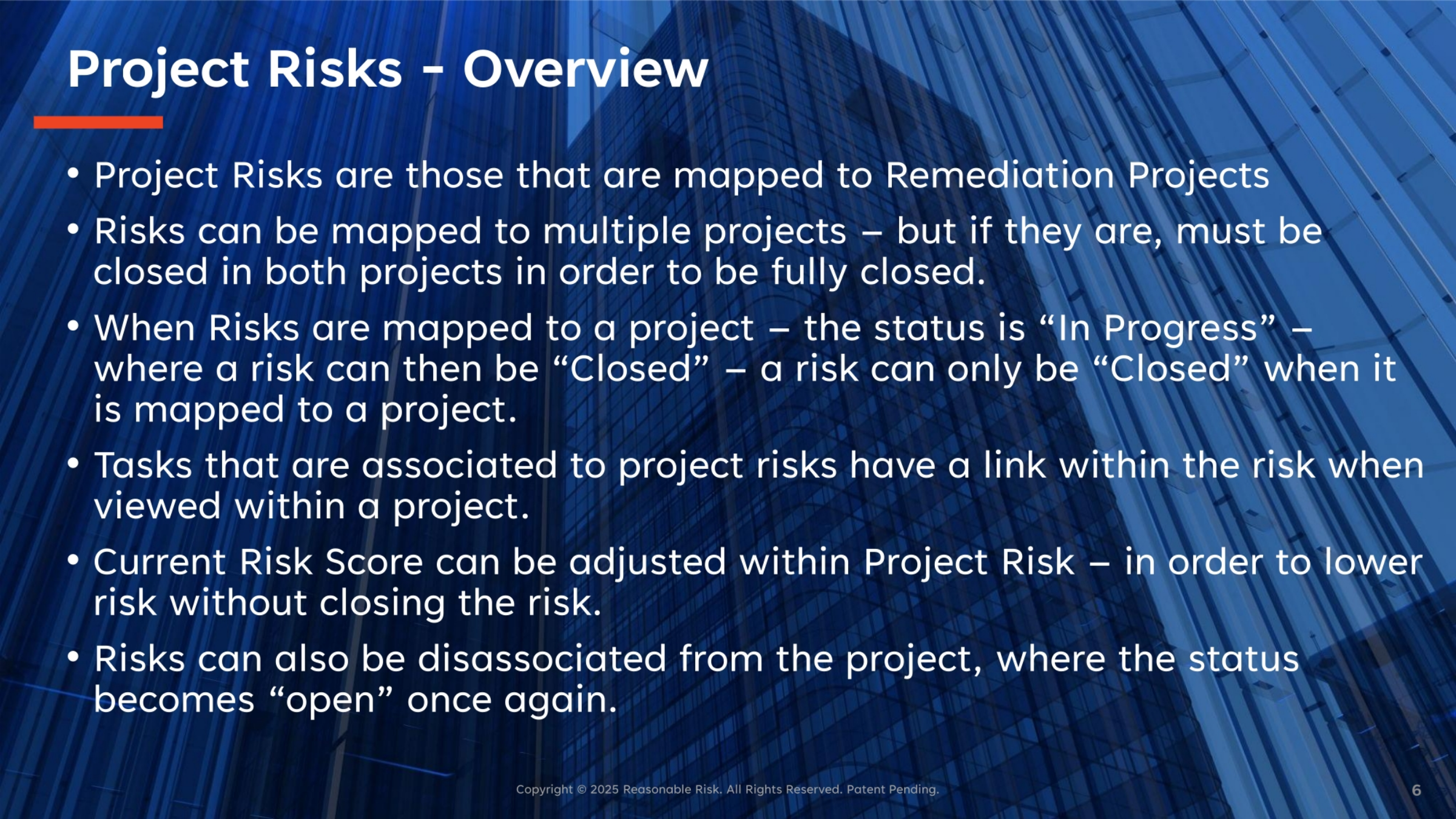 Project Risks - Overview