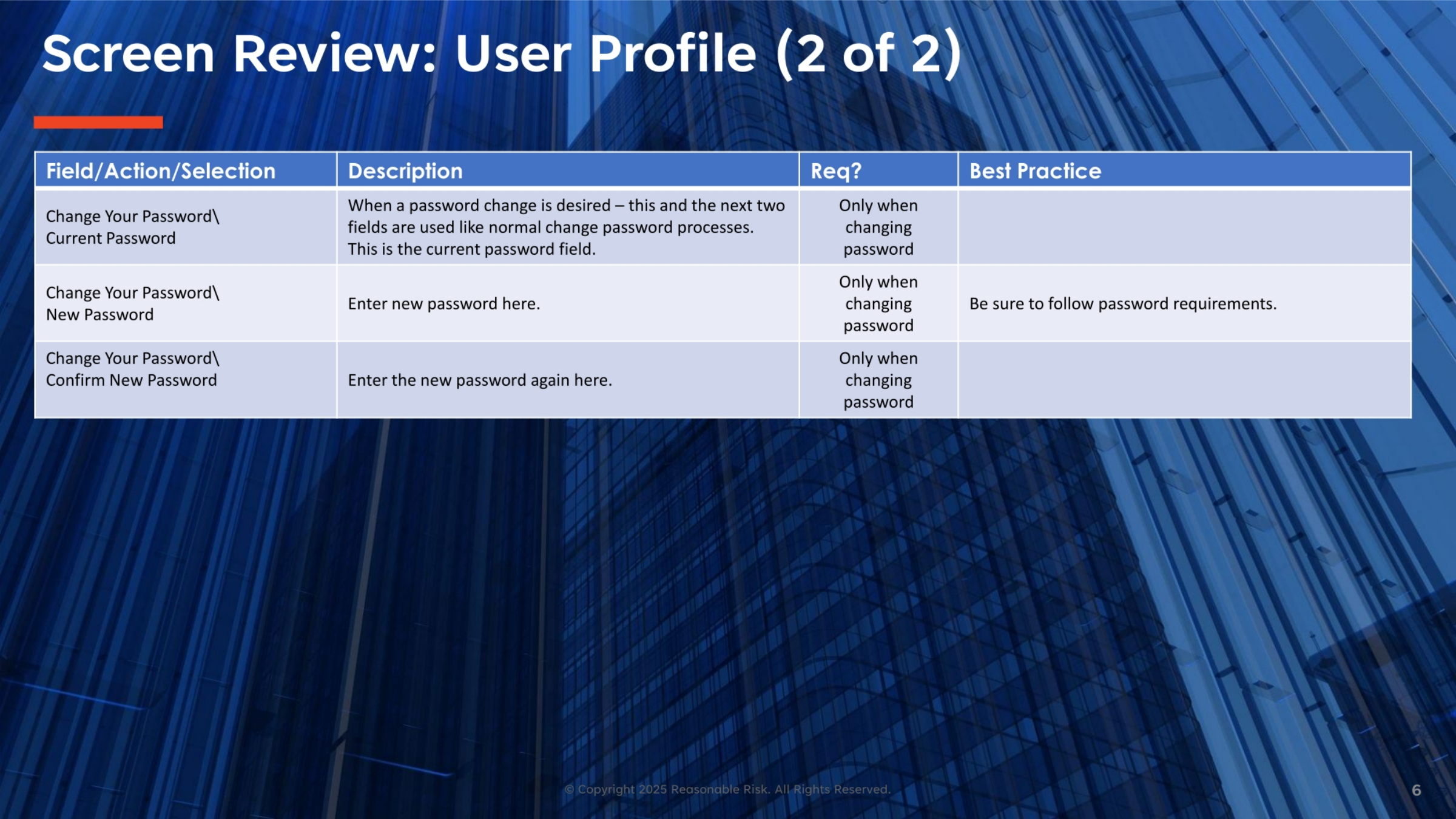 User Profile Screen Review (Part 2)