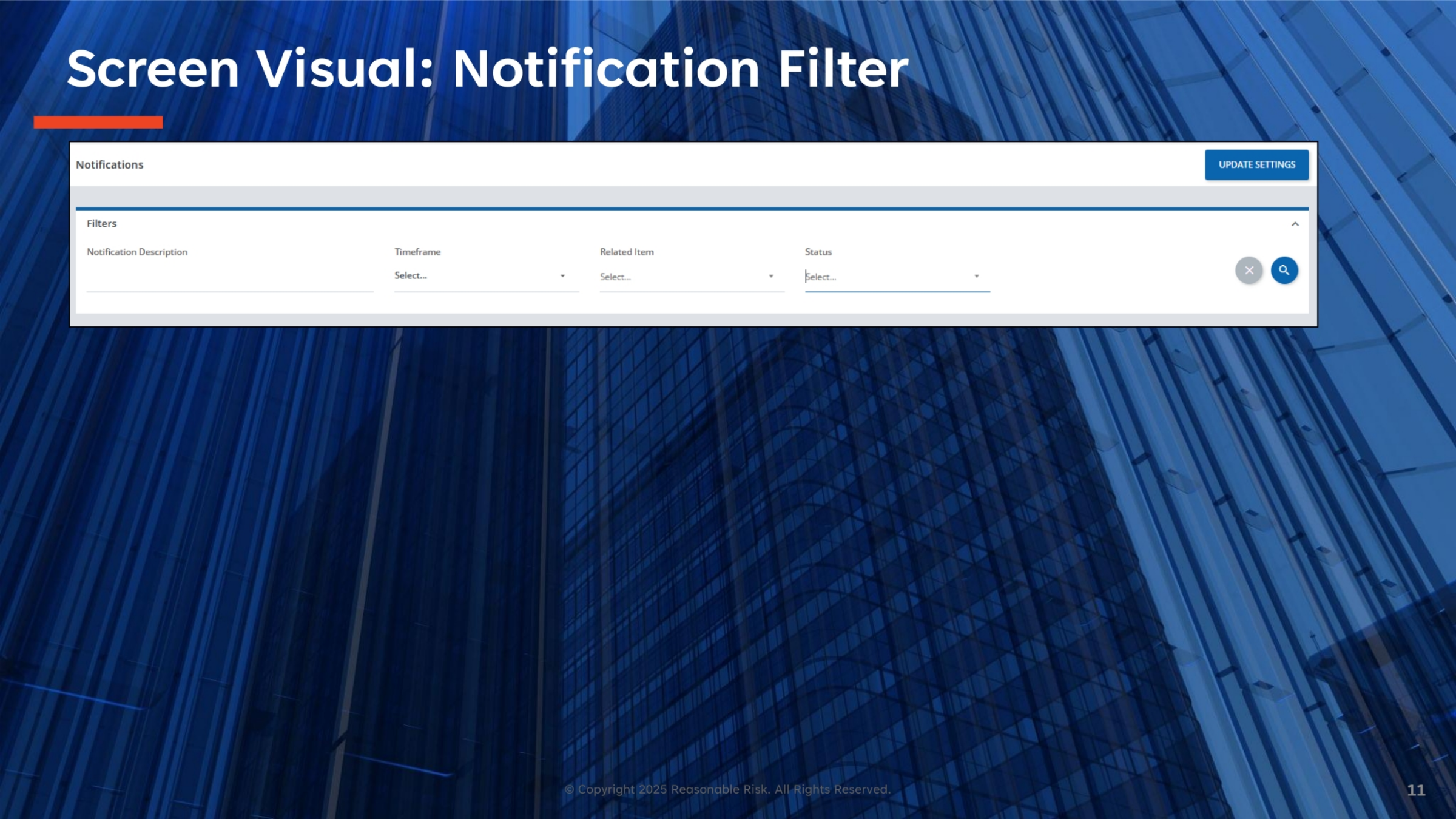 Notification Filter Screen Visual