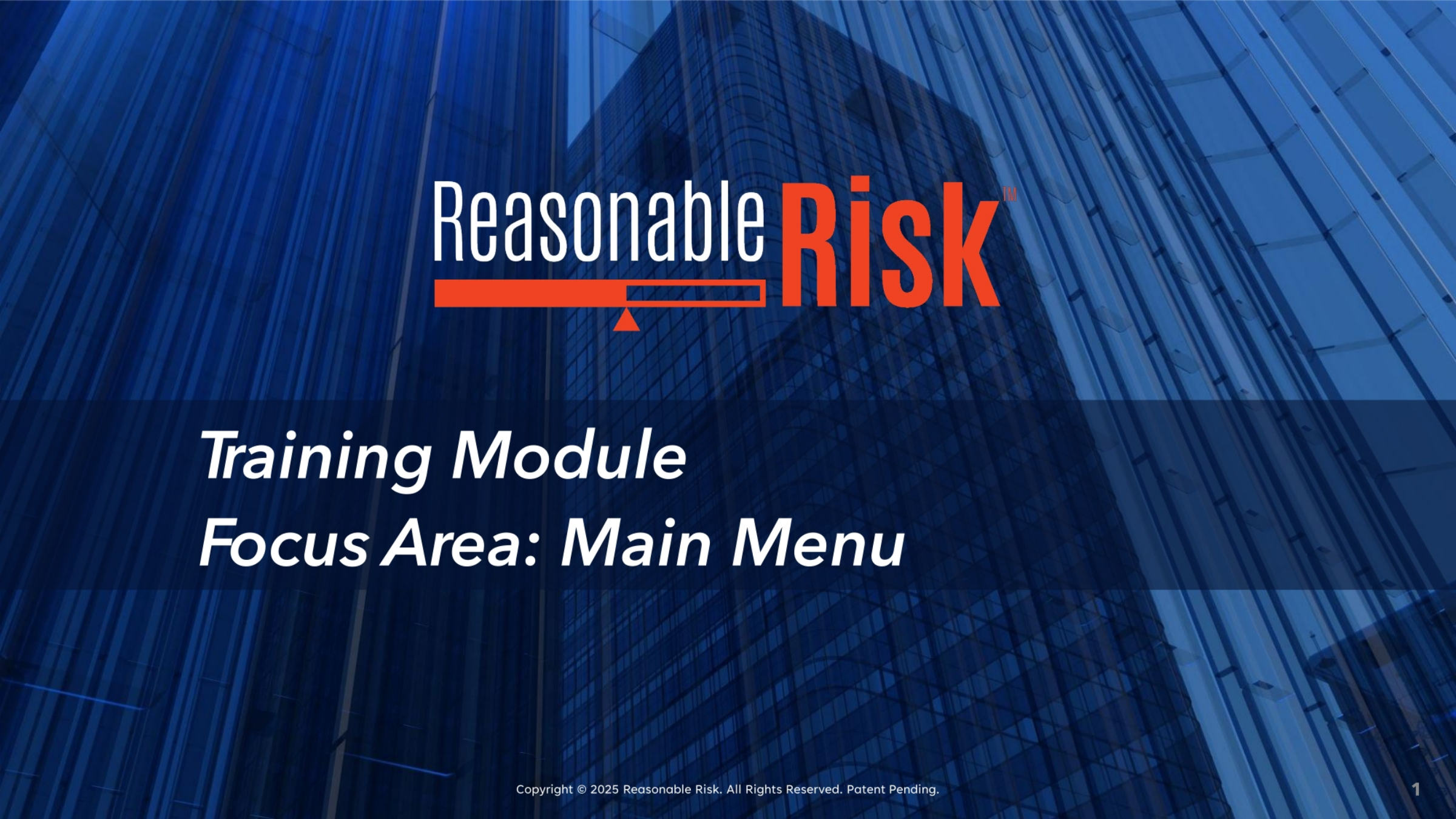 Focus Area: Main Menu