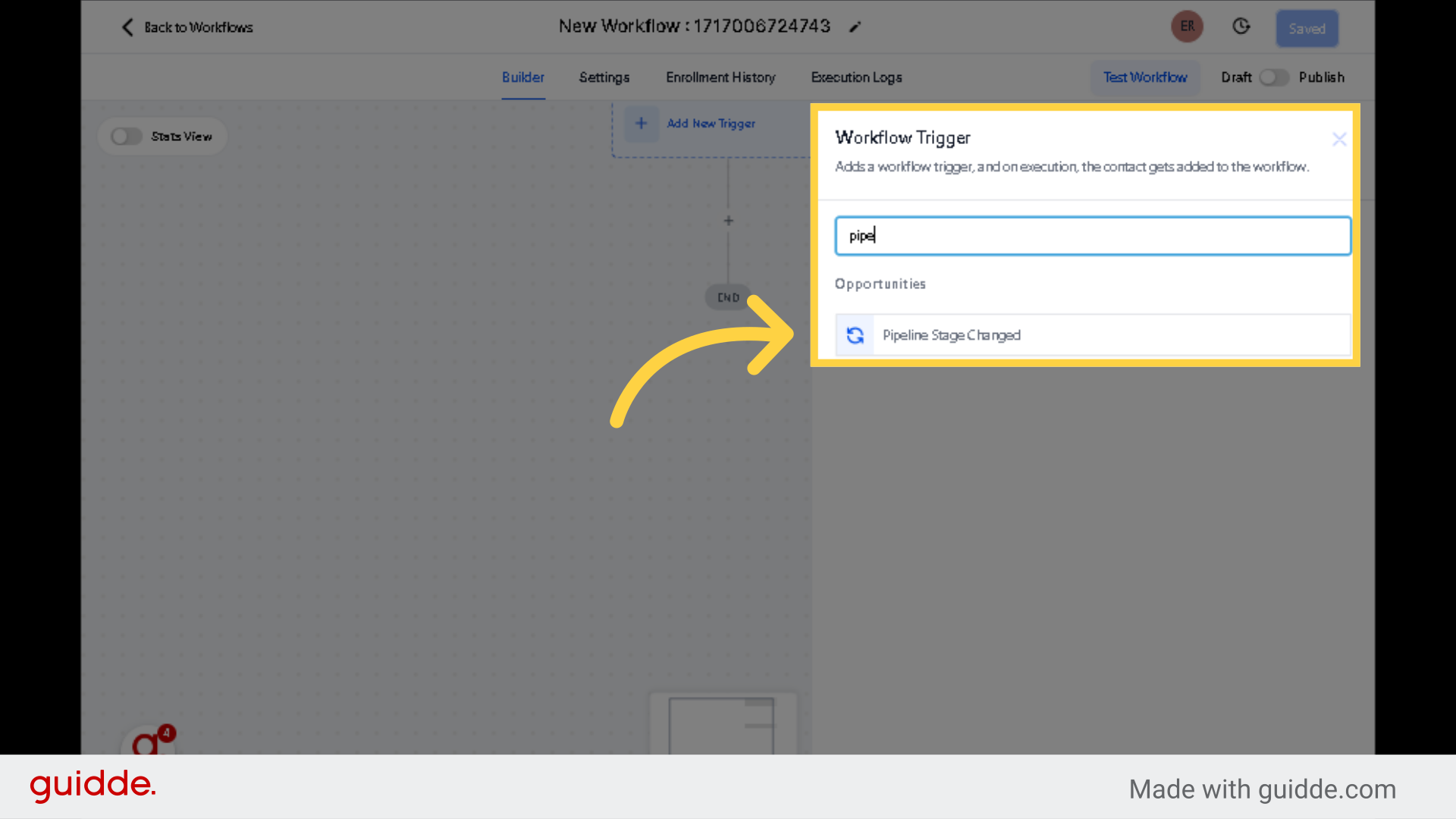 Select Workflow Trigger