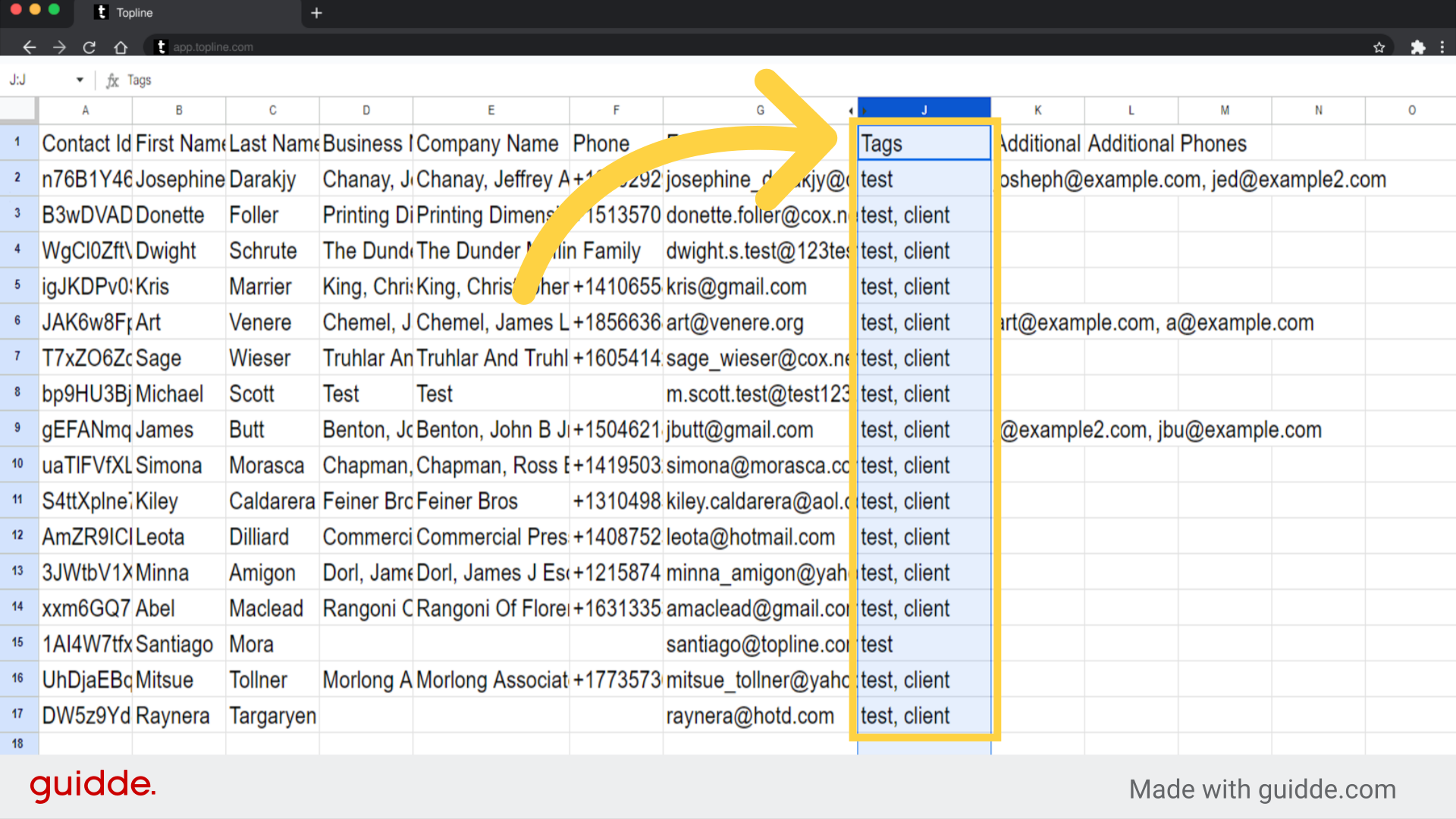 CSV import