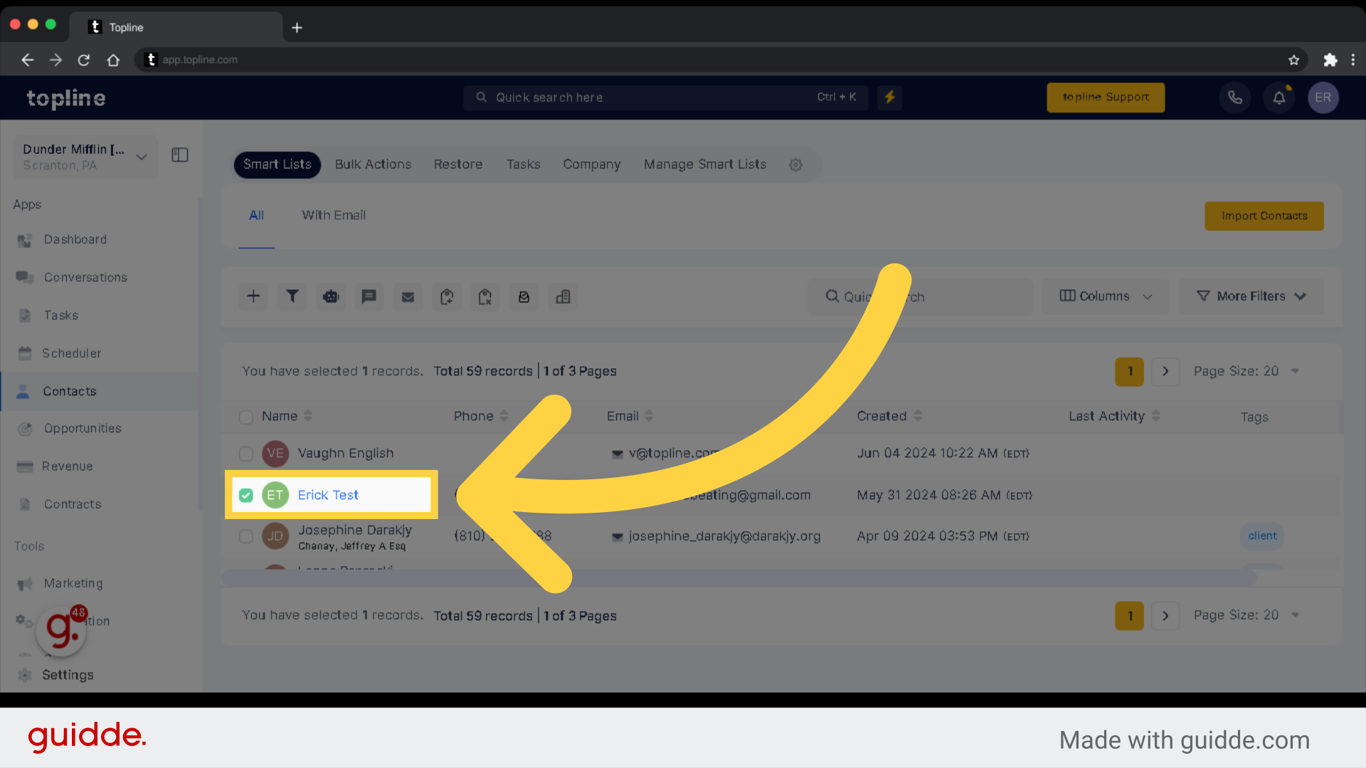 Select Contact