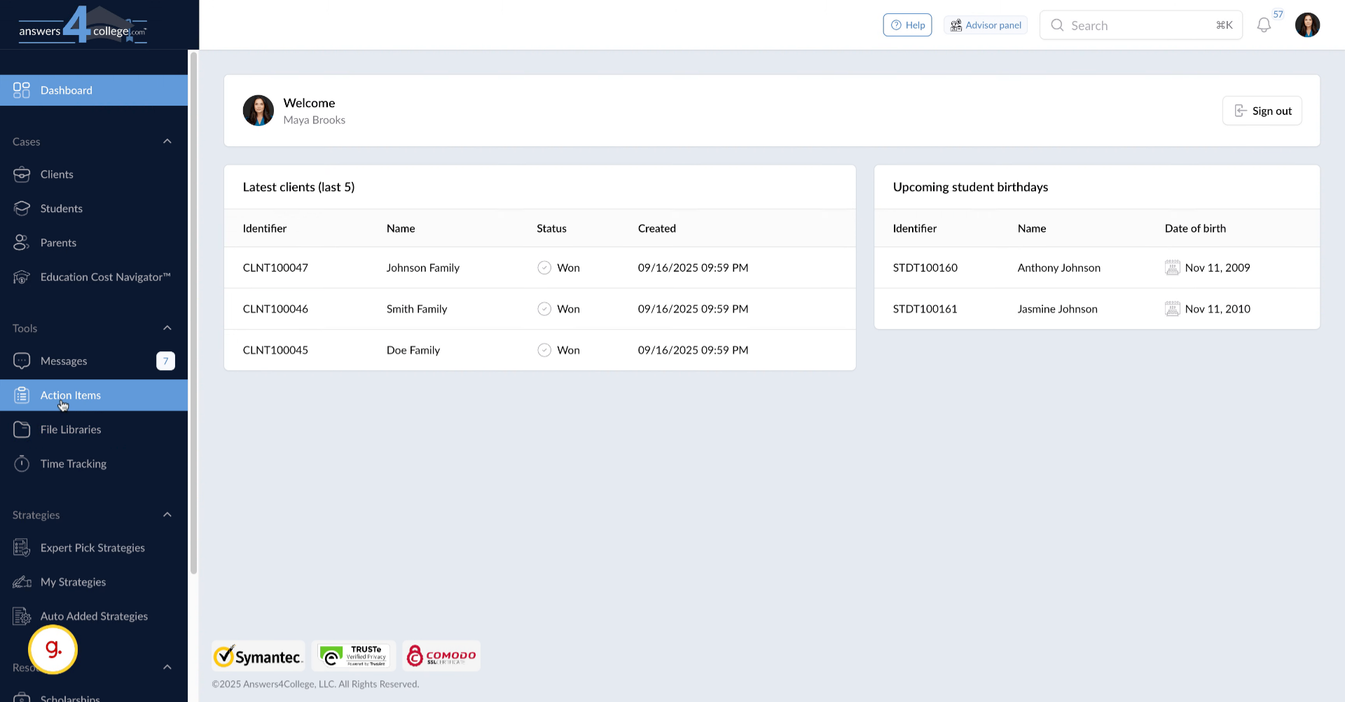 Accessing the Advisor Portal
