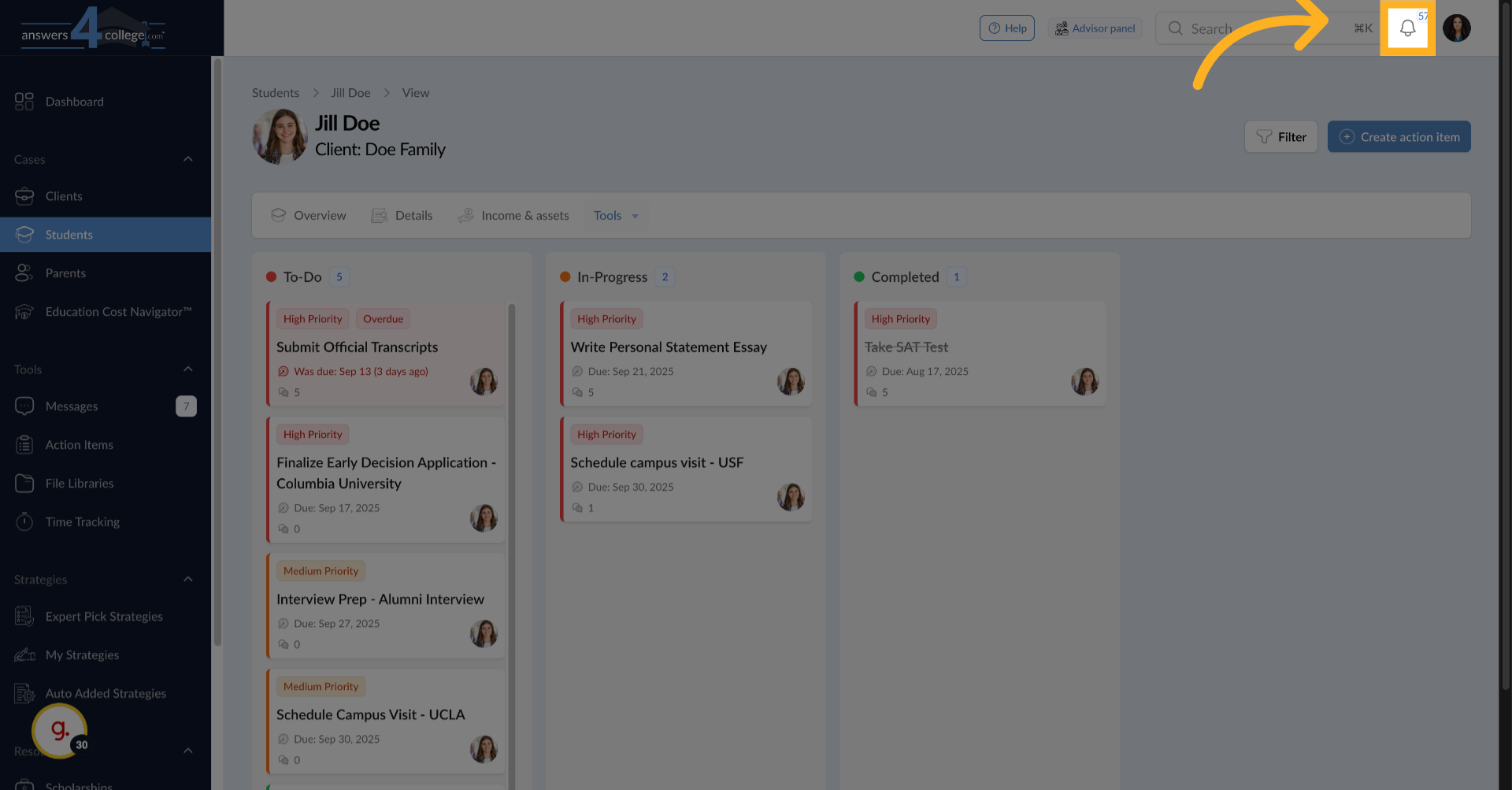 Tracking Notifications