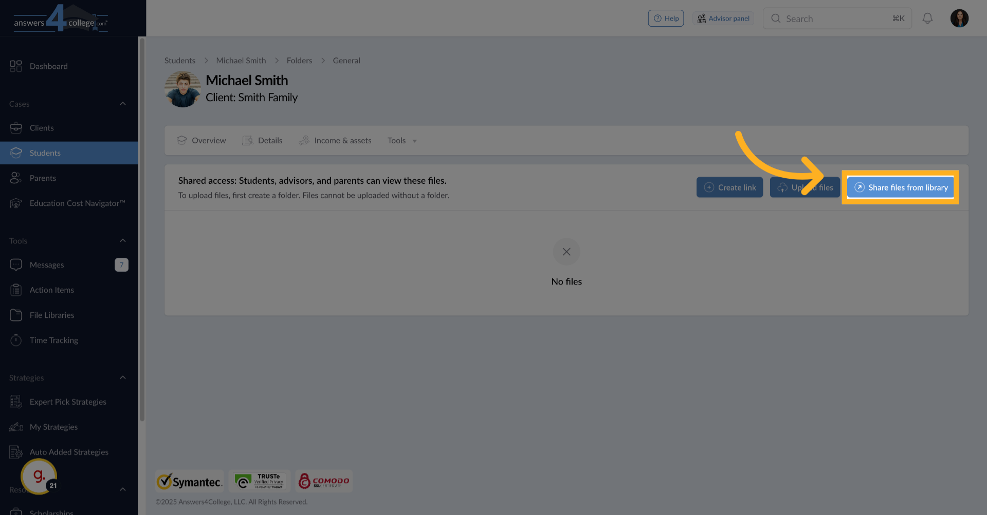 Initiating Library Sharing