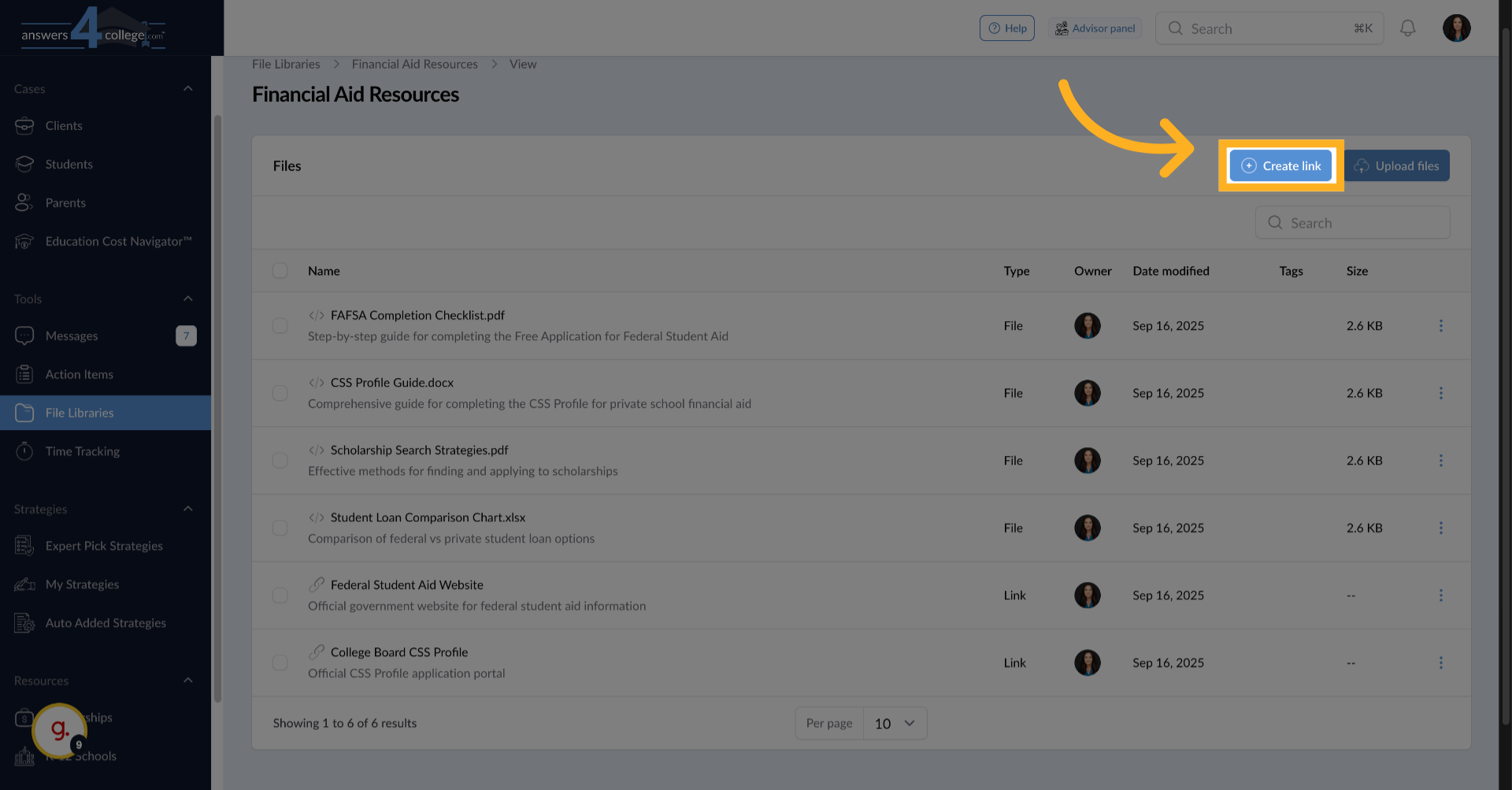 Adding Links to Your Library