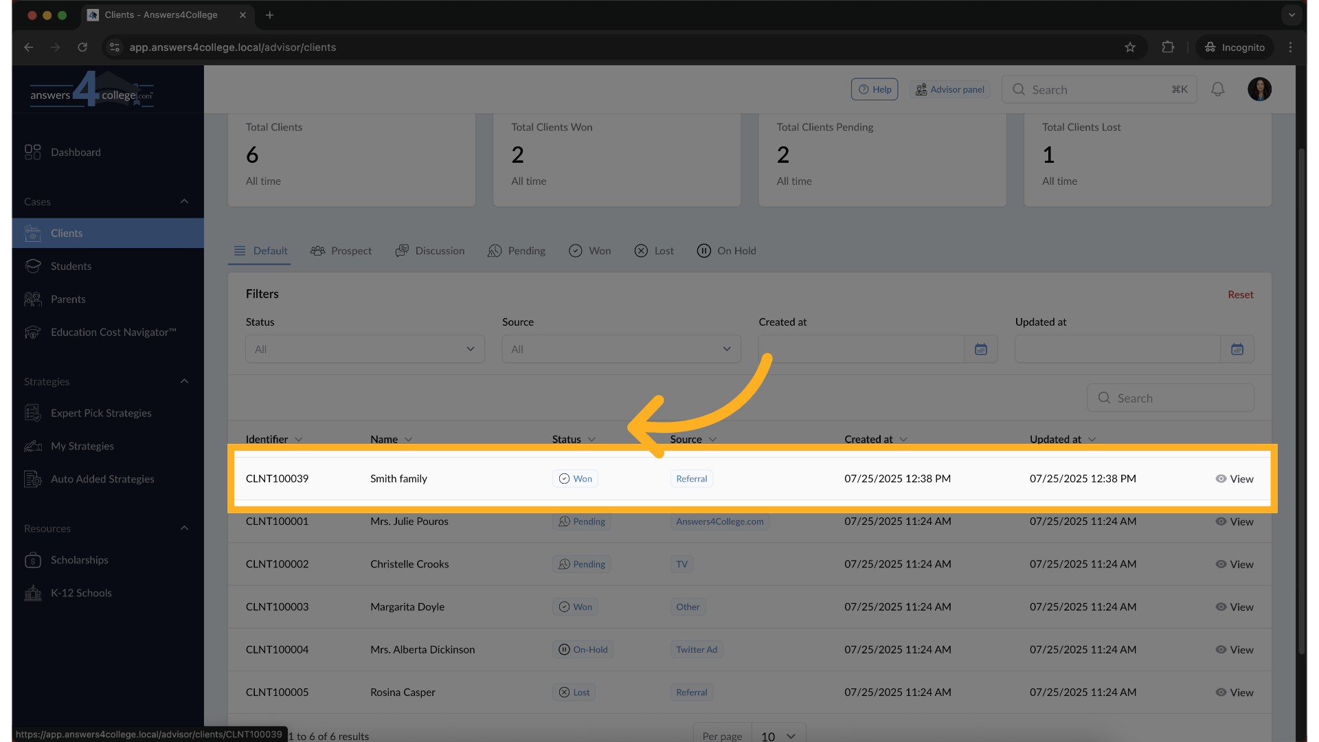 Select the Right Client